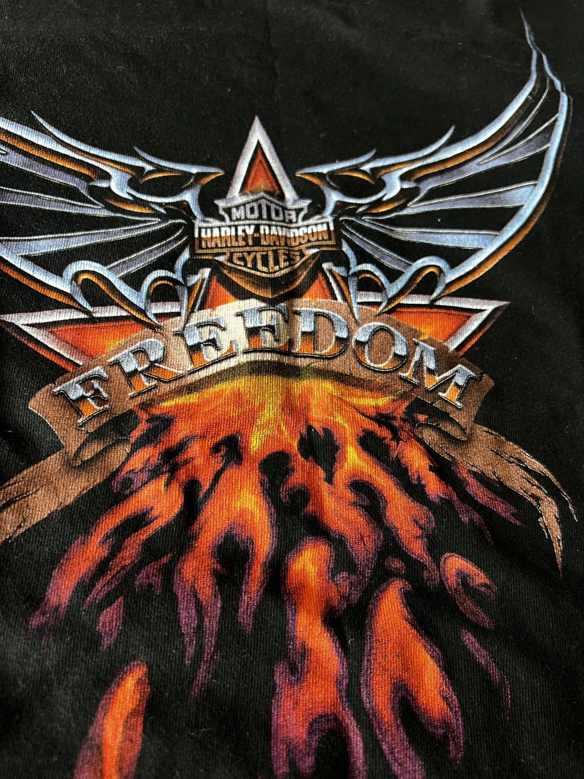 Harley Davidson × Vintage Vinatge Harley Davidsin Tee Size US L / EU 52-54 / 3 - 3 Thumbnail