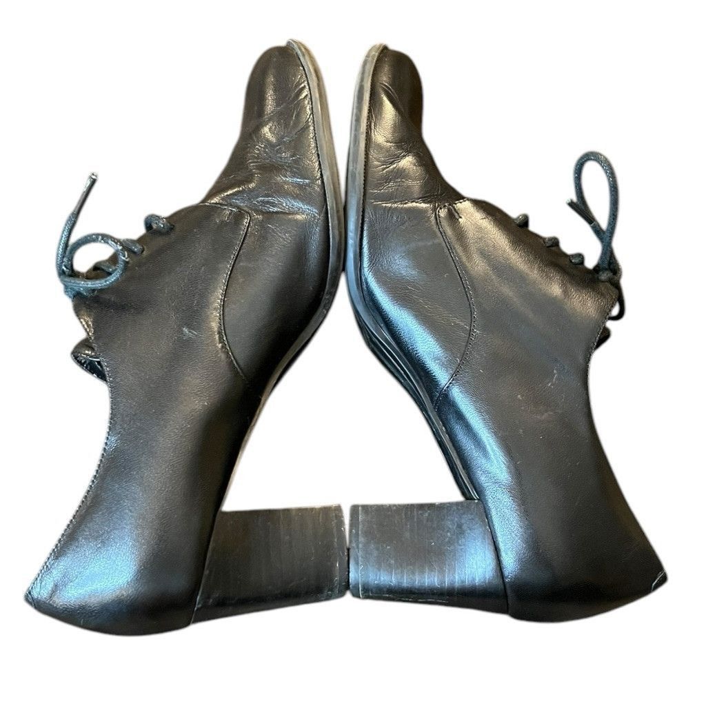 Vintage 90s Bandolino Leather Lace Up Oxford Loafers Block Heels 9 Size US 9 / IT 39 - 5 Thumbnail