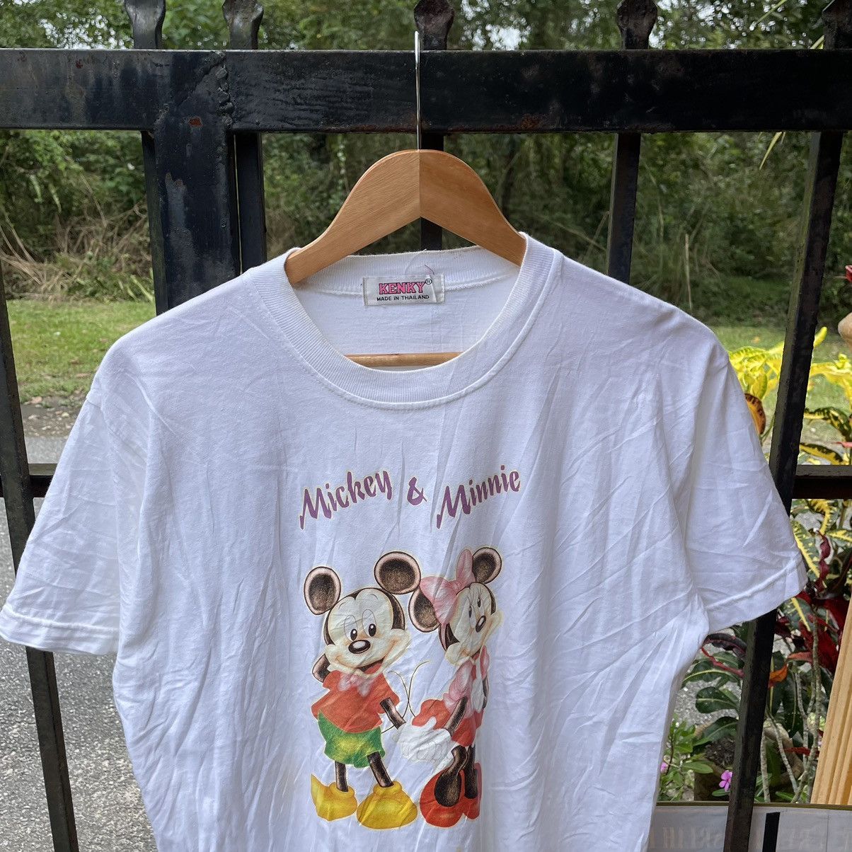 🔥Vintage 90s Mickey And Minnie Mouse Iron On Promo Tee