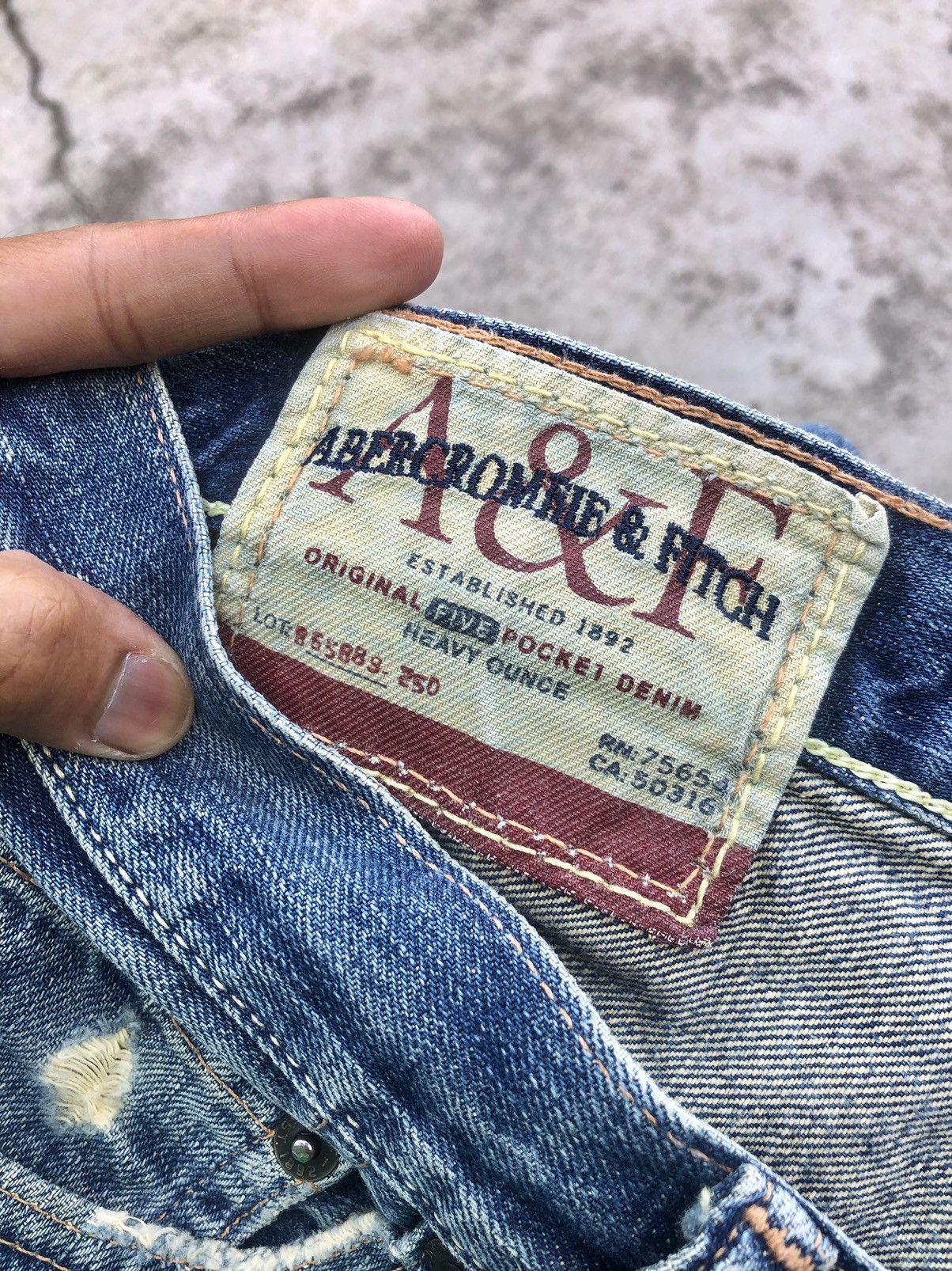 Abercrombie & Fitch FLARED⚡️⚡️A&F BAXTER DISTRESSED DENIM Size US 32 / EU 48 - 4 Thumbnail