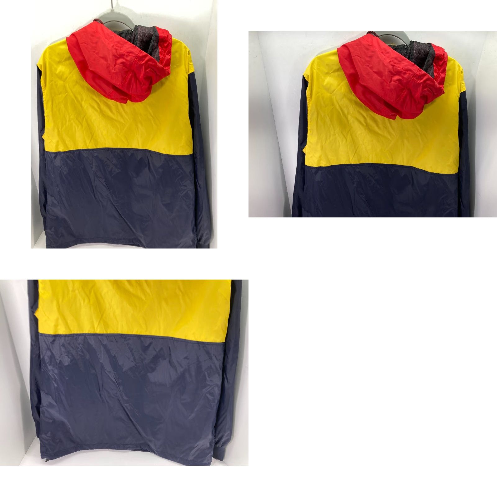 Logo 7 Le Tigre Windbreaker Jacket Mens L Multicolor Hooded 1/2 Zip Logo Long Sleeve Size US L / EU 52-54 / 3 - 9 Thumbnail