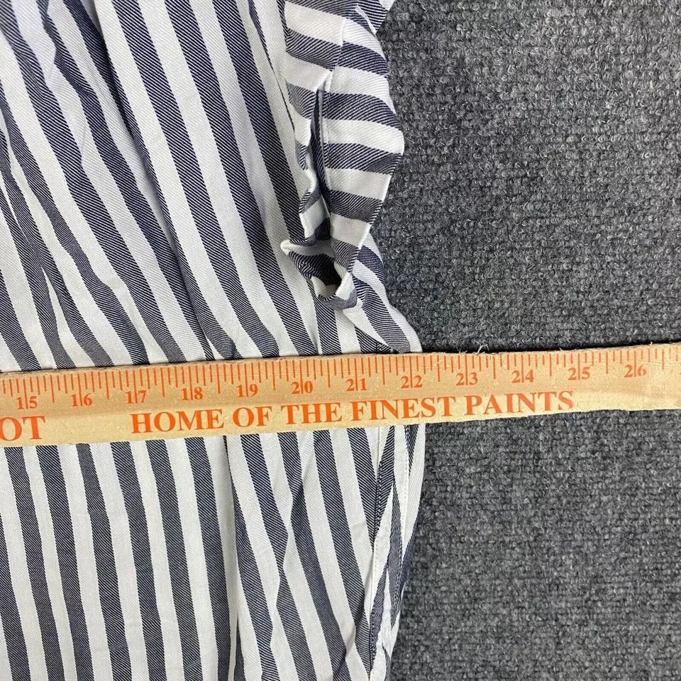 Madewell Madewell Button Up Top Women's XS Striped Half Sleeve Size XS / US 0-2 / IT 36-38 - 3 Thumbnail