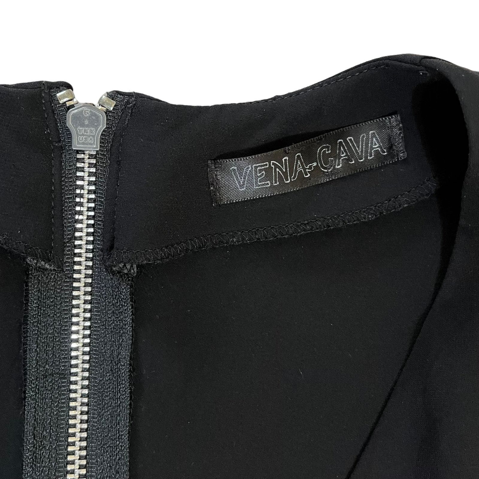 Other Vena Cava Black Scoop Neck Zip Back High-Low Fitted Top Size S / US 4 / IT 40 - 5 Thumbnail