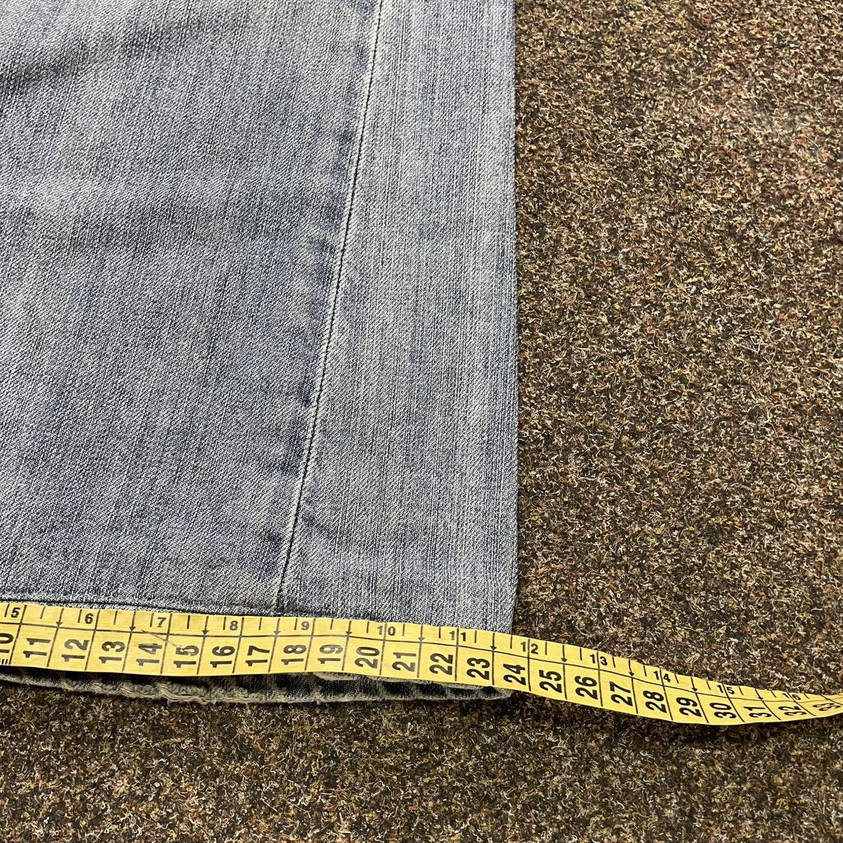 Vintage Vintage Y2K Light Wash Baggy Bootcut Jeans Thrashed Skate Size 32" / US 10 / IT 46 - 8 Thumbnail