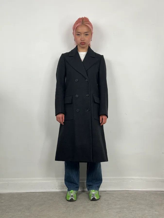 Marni AW2013 Marni Dark Grey Wool Classy Long Coat Size S / US 4 / IT 40 - 2 Thumbnail