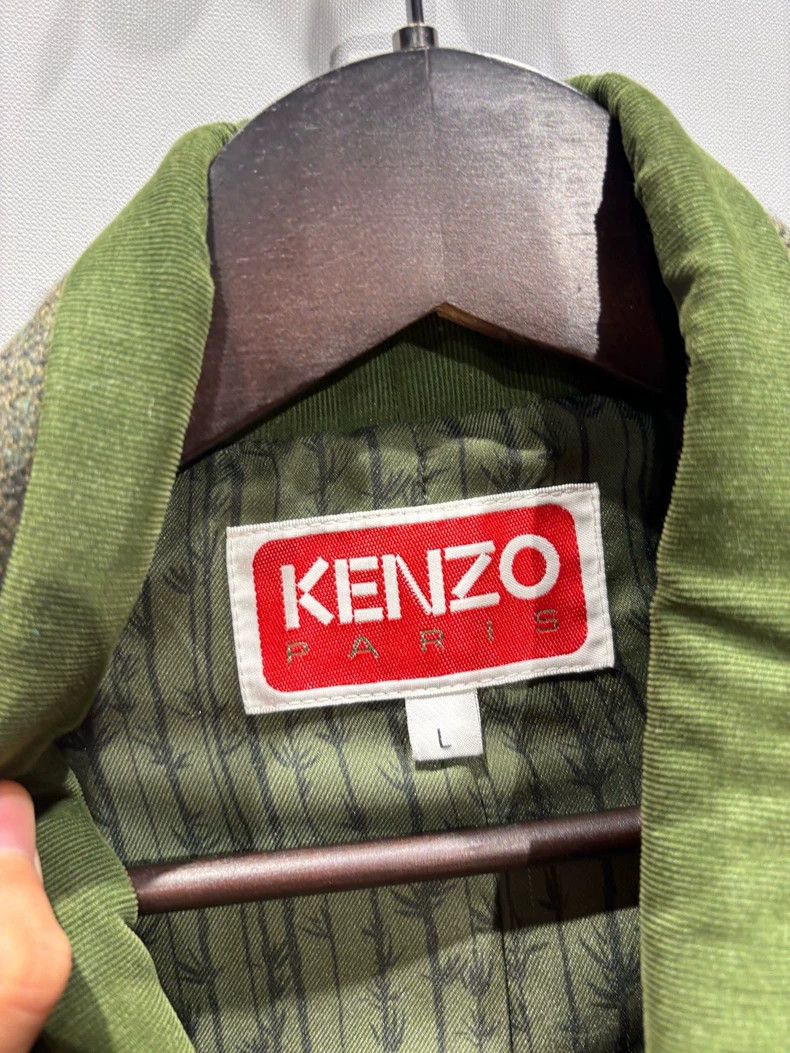 Kenzo KENZO Solid color rope V-neck long sleeve jacket Size L / US 10 / IT 46 - 3 Thumbnail