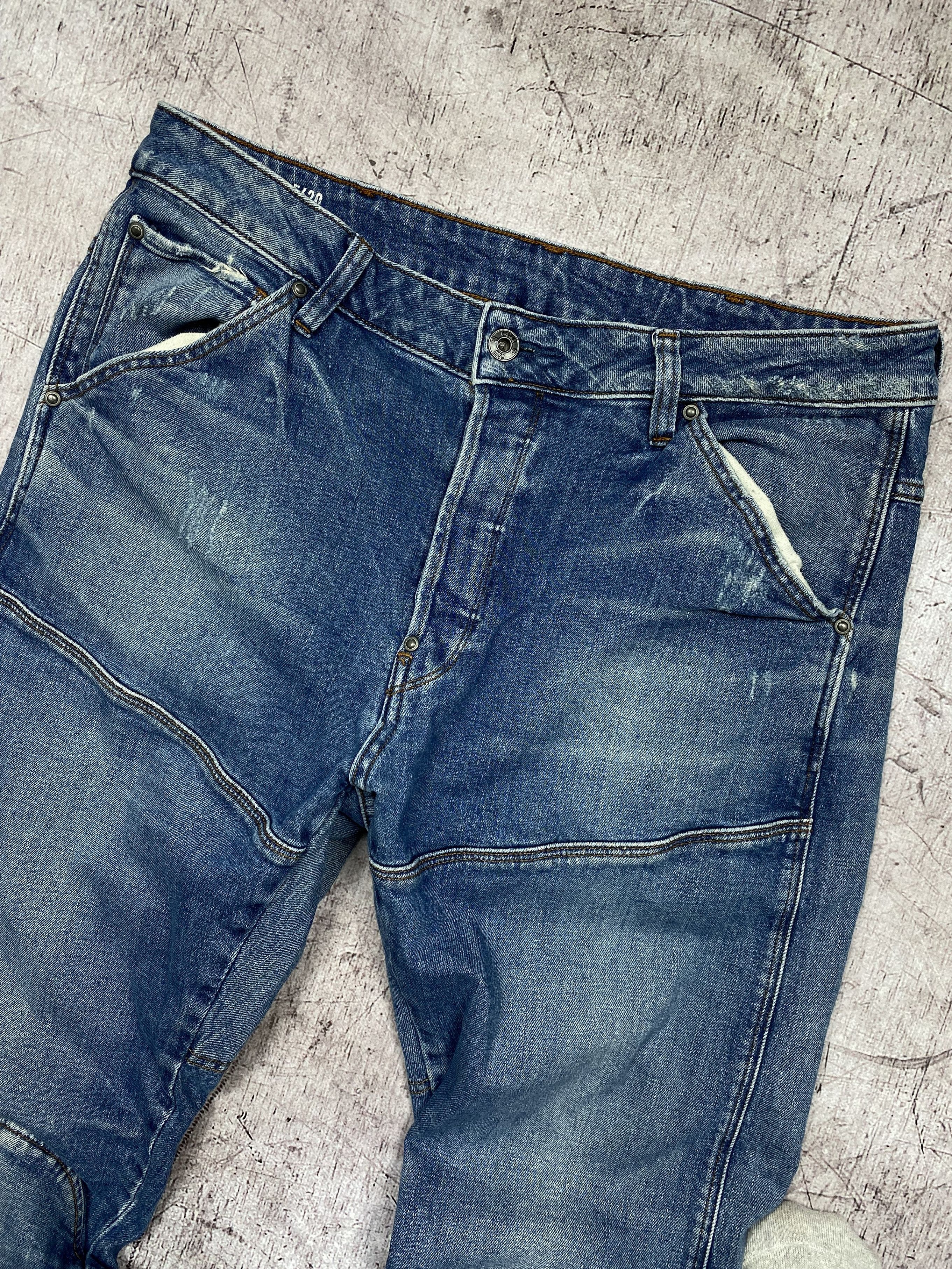 G-Star G Star Raw Vintage Mens Denim Pants Double Knee Jeans Size US 33 - 2 Thumbnail