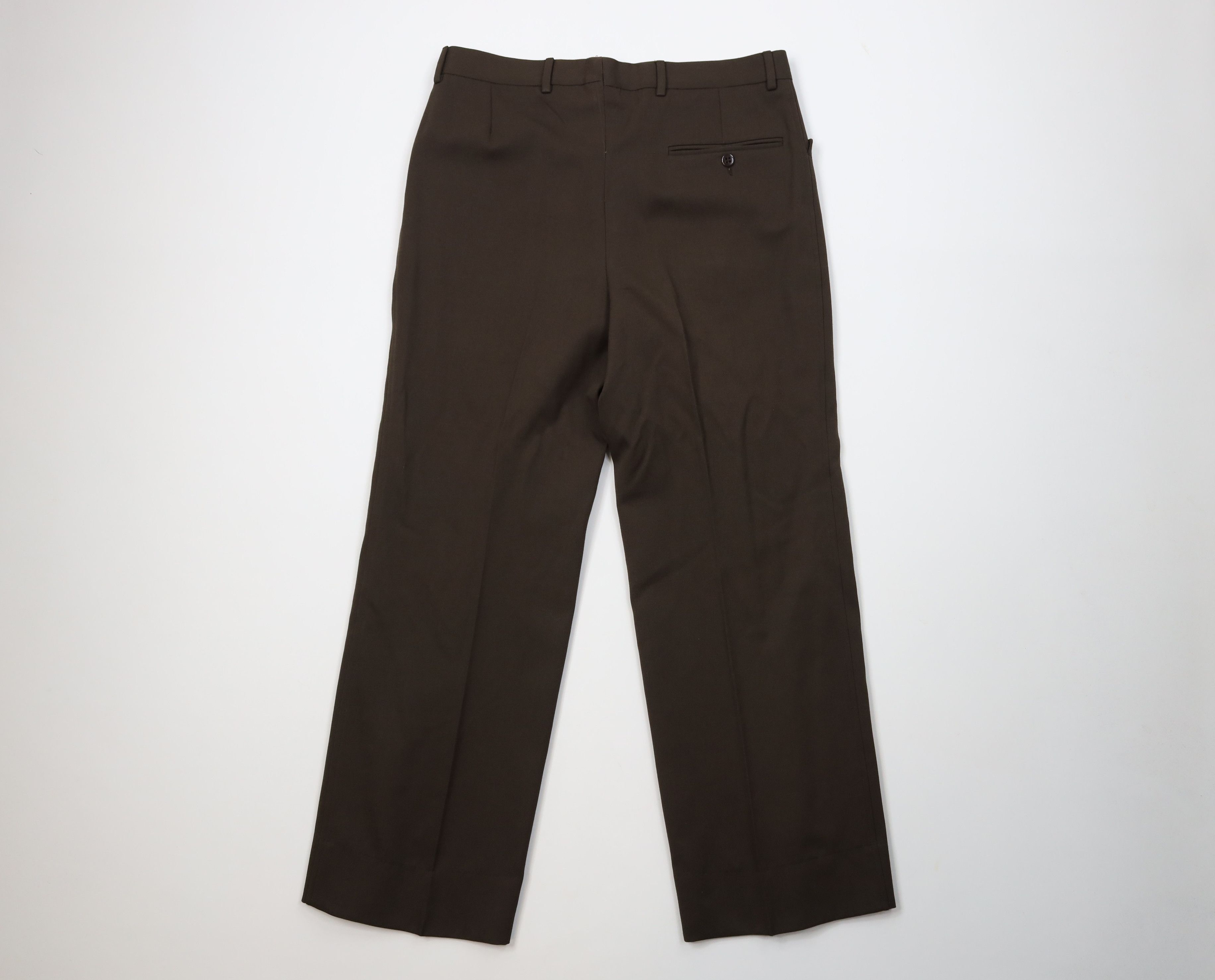 Vintage Vintage 60s 70s Streetwear Flared Wide Leg Chino Pants Brown Size US 32 / EU 48 - 9 Thumbnail