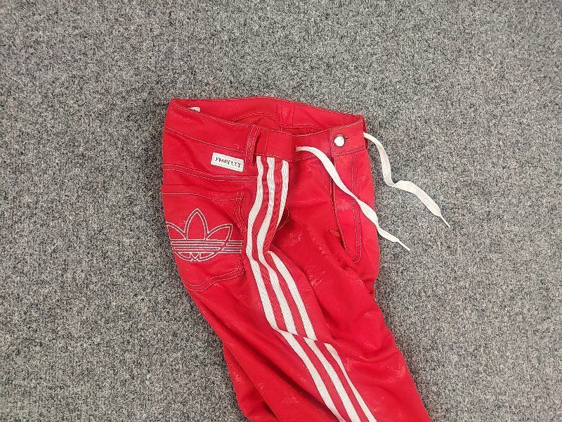 Adidas Adidas Originals x Fiorucci Retro 3-Stripe Red Track Pants Size 27" / US 4 / IT 40 - 3 Thumbnail