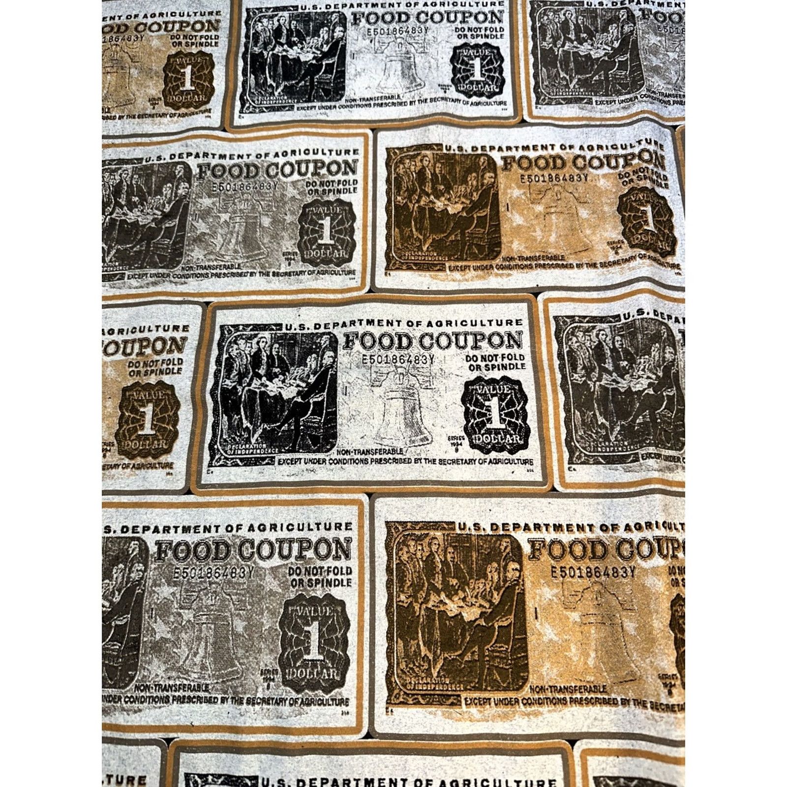 K2 VINTAGE Y2K 2XL Food Stamps “Remember the Days” Food Graphic T-Shirt Black Size US XXL / EU 58 / 5 - 2 Thumbnail