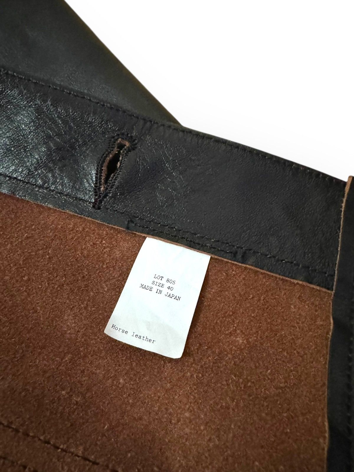 Taiga Takahashi Lot. 805 Work Leather Jacket (Black), size 40 Size US M / EU 48-50 / 2 - 5 Thumbnail