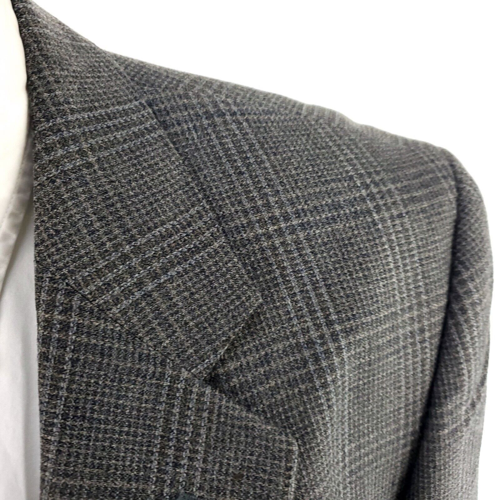 Versini Versini Tweed Wool Silk 2 Button Sport Coat 42R Green Blue C Size 42R - 2 Thumbnail