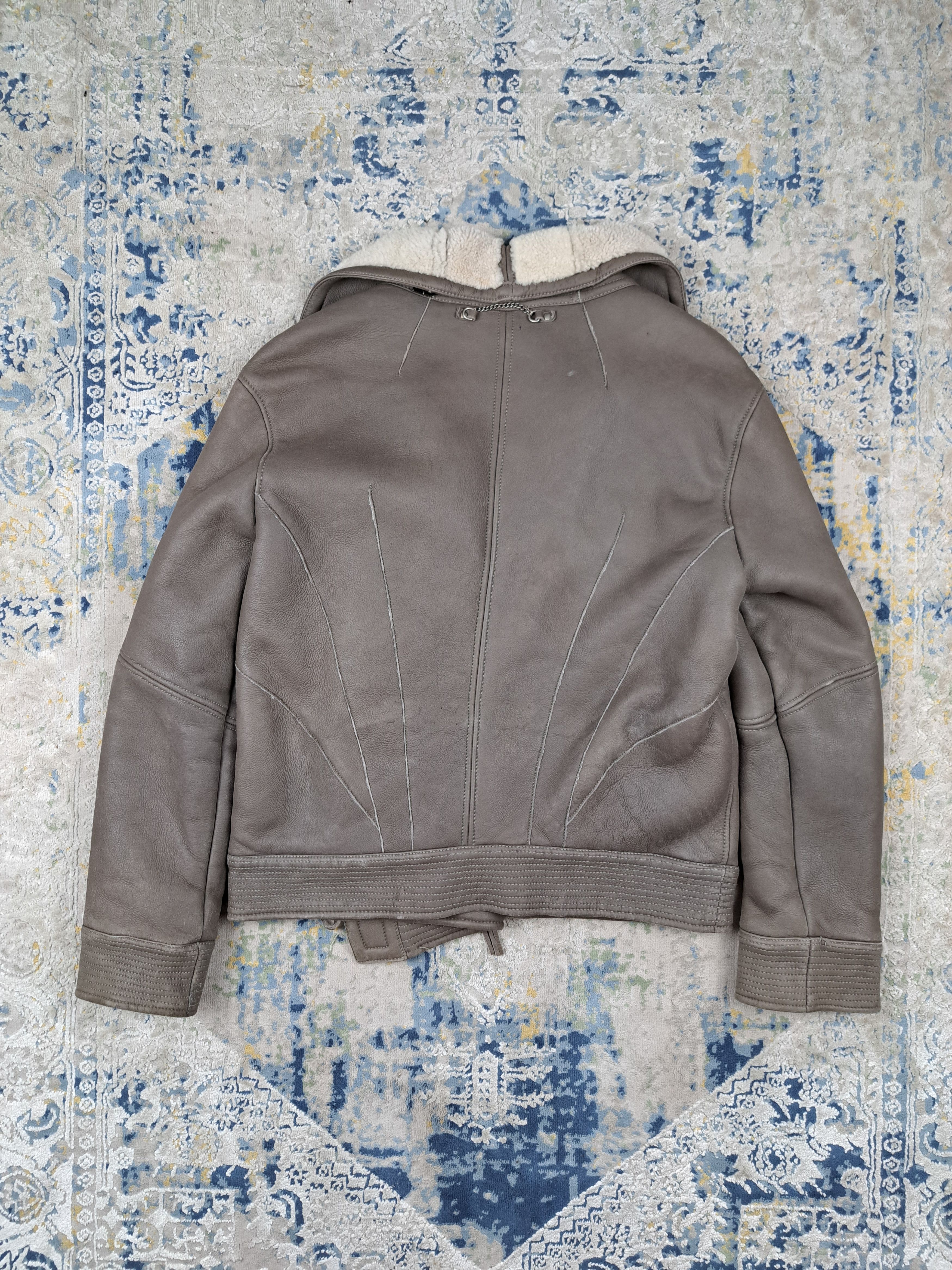 Marithe + Francois Girbaud × Vintage Vintage M+FG Lambskin Leather Shearling Ramones Jacket Size M / US 6-8 / IT 42-44 - 8 Thumbnail