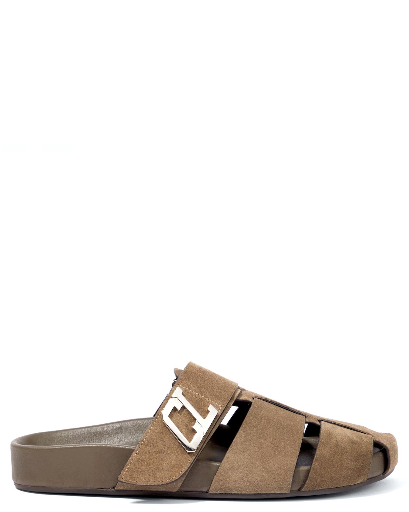 Christian Louboutin 3230329 E613 Abubizz Flat Embellished Suede Mules Size US 8 / EU 41 - 1 Thumbnail