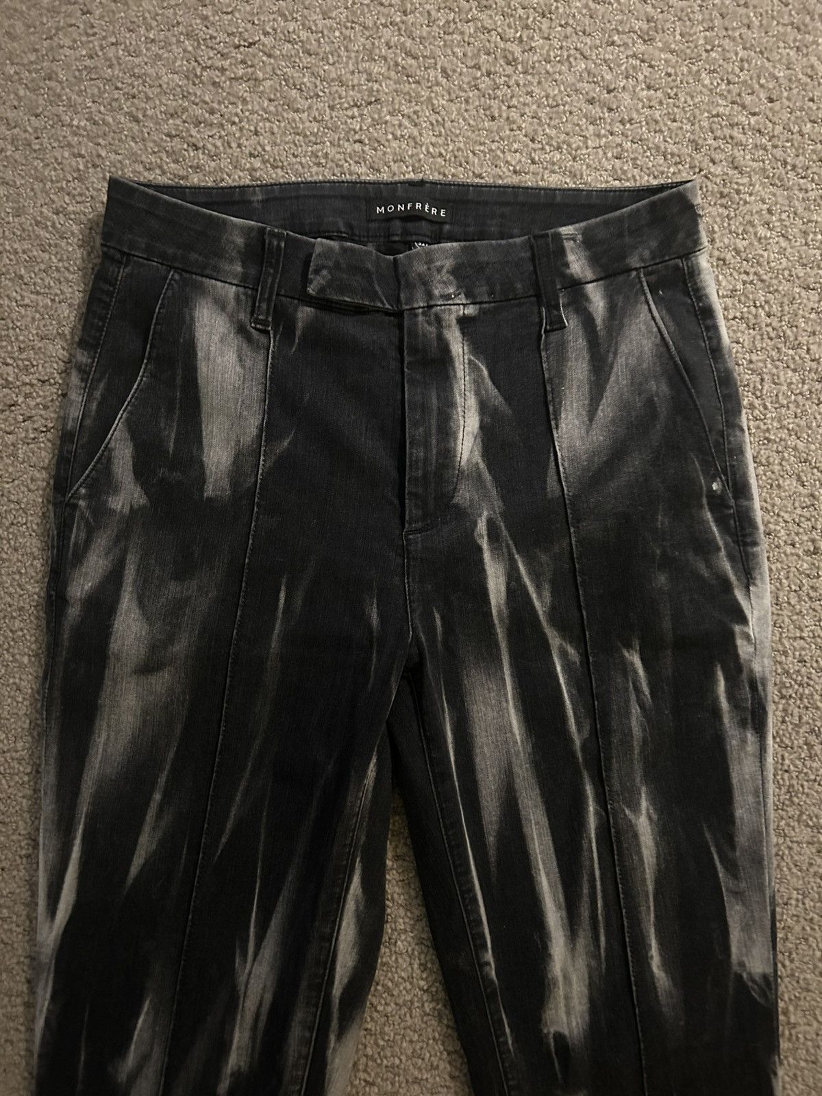 MONFRERE Monfrere bleach acid wash pants Size US 31 - 2 Thumbnail