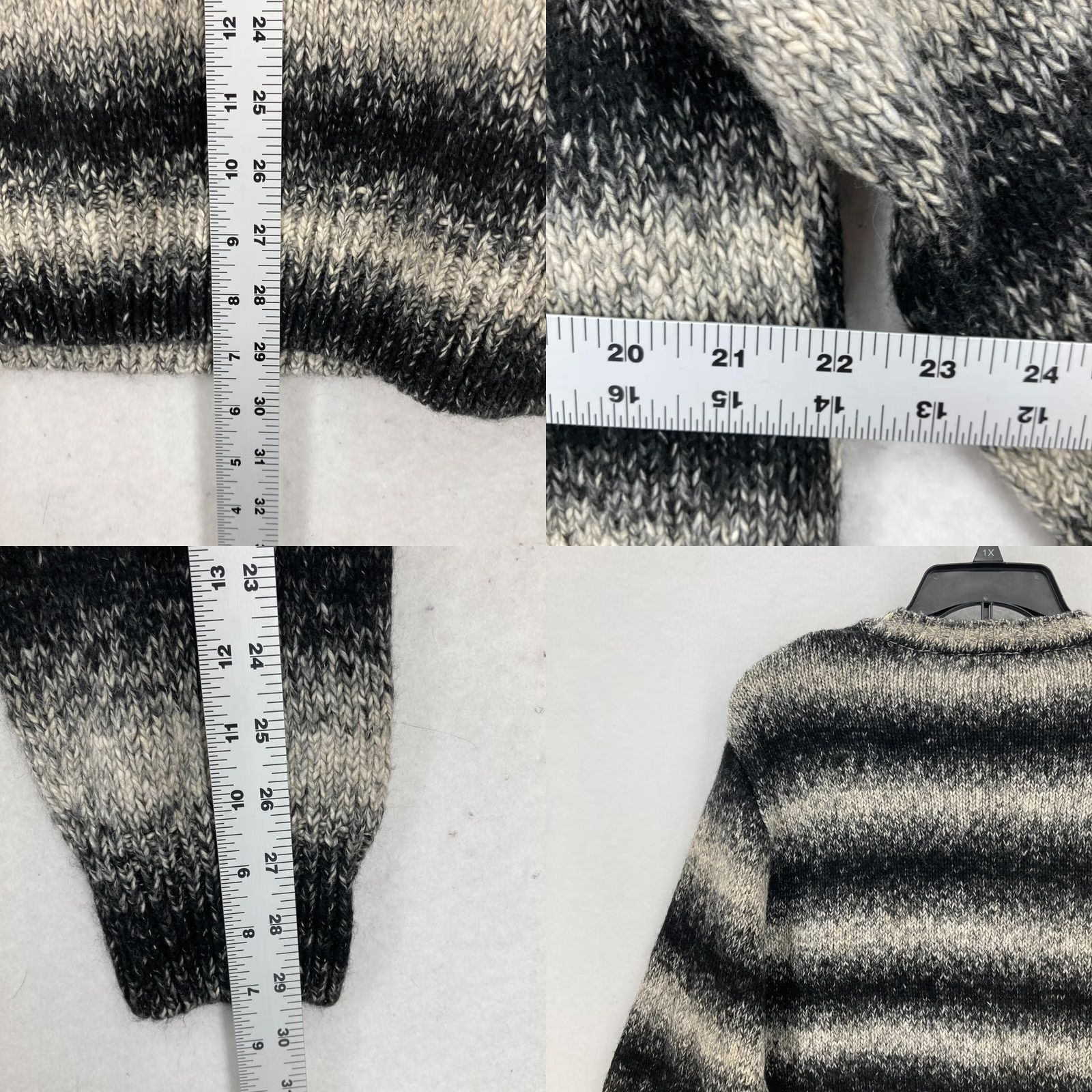 Dockers DOCKERS Wool Blend Sweater Mens Large Black Striped Long Sleeve Casual NWT Size US L / EU 52-54 / 3 - 8 Thumbnail