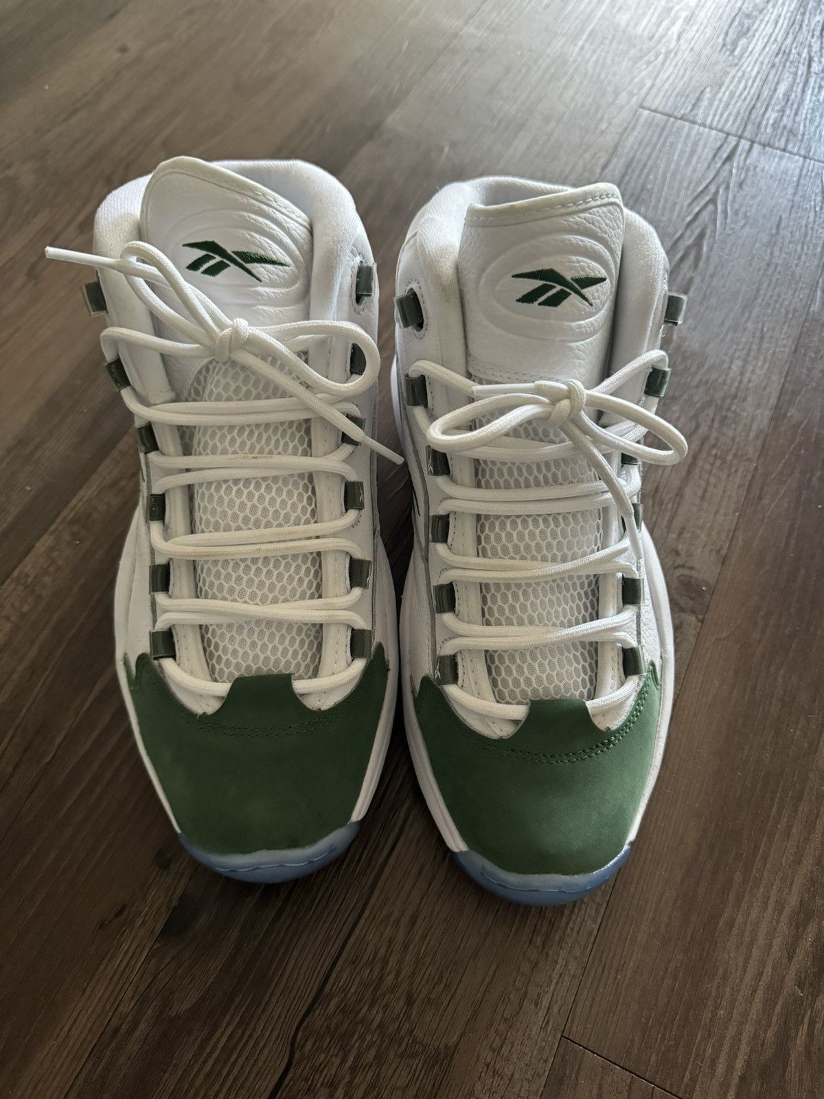 Reebok Reebok Question Mid Allen Iverson Green Size US 9.5 / EU 42-43 - 6 Thumbnail