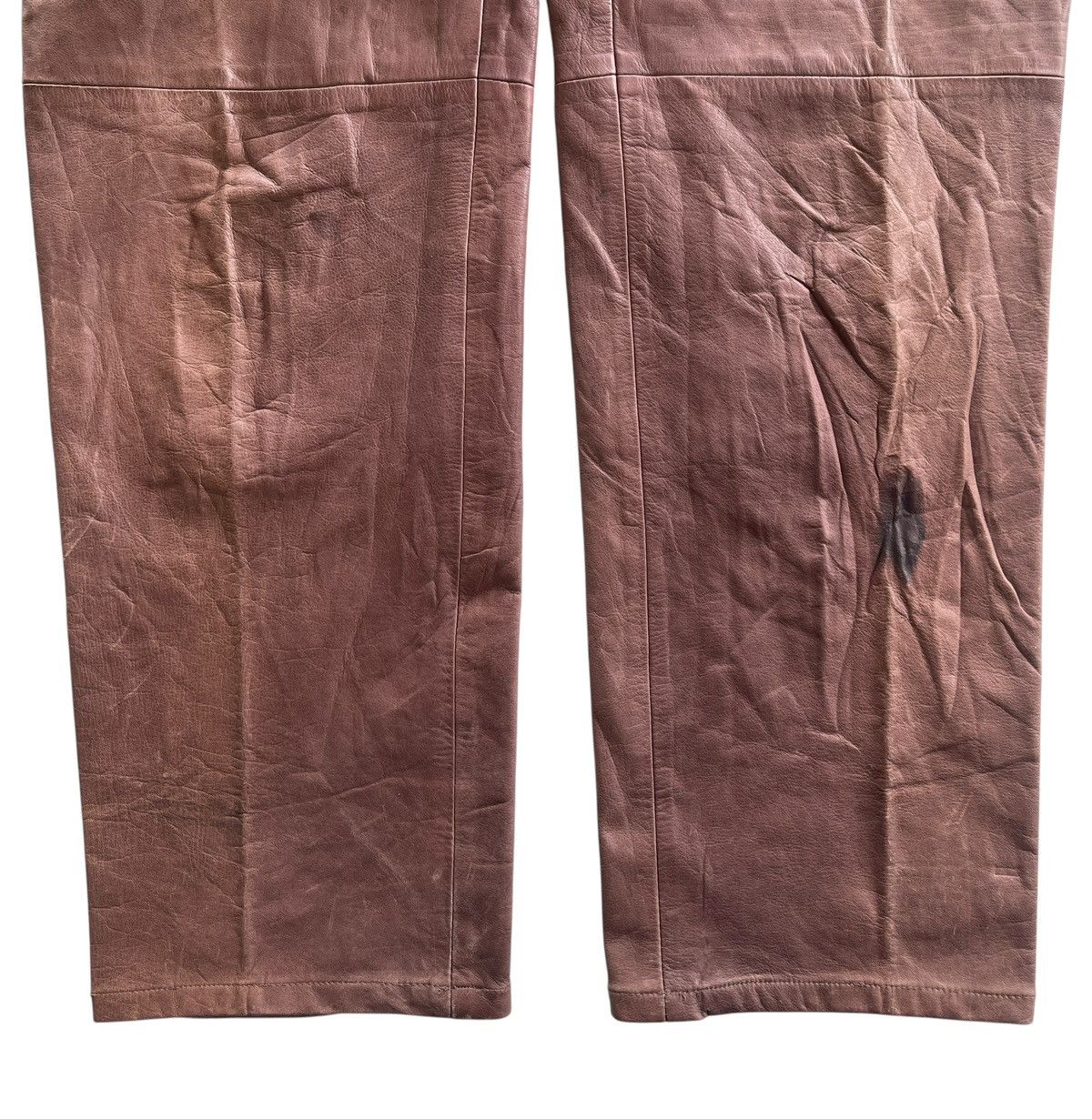 Comme des Garcons Homme 90s CDG Homme Cowhide Dirty Pants Size US 27 - 5 Thumbnail