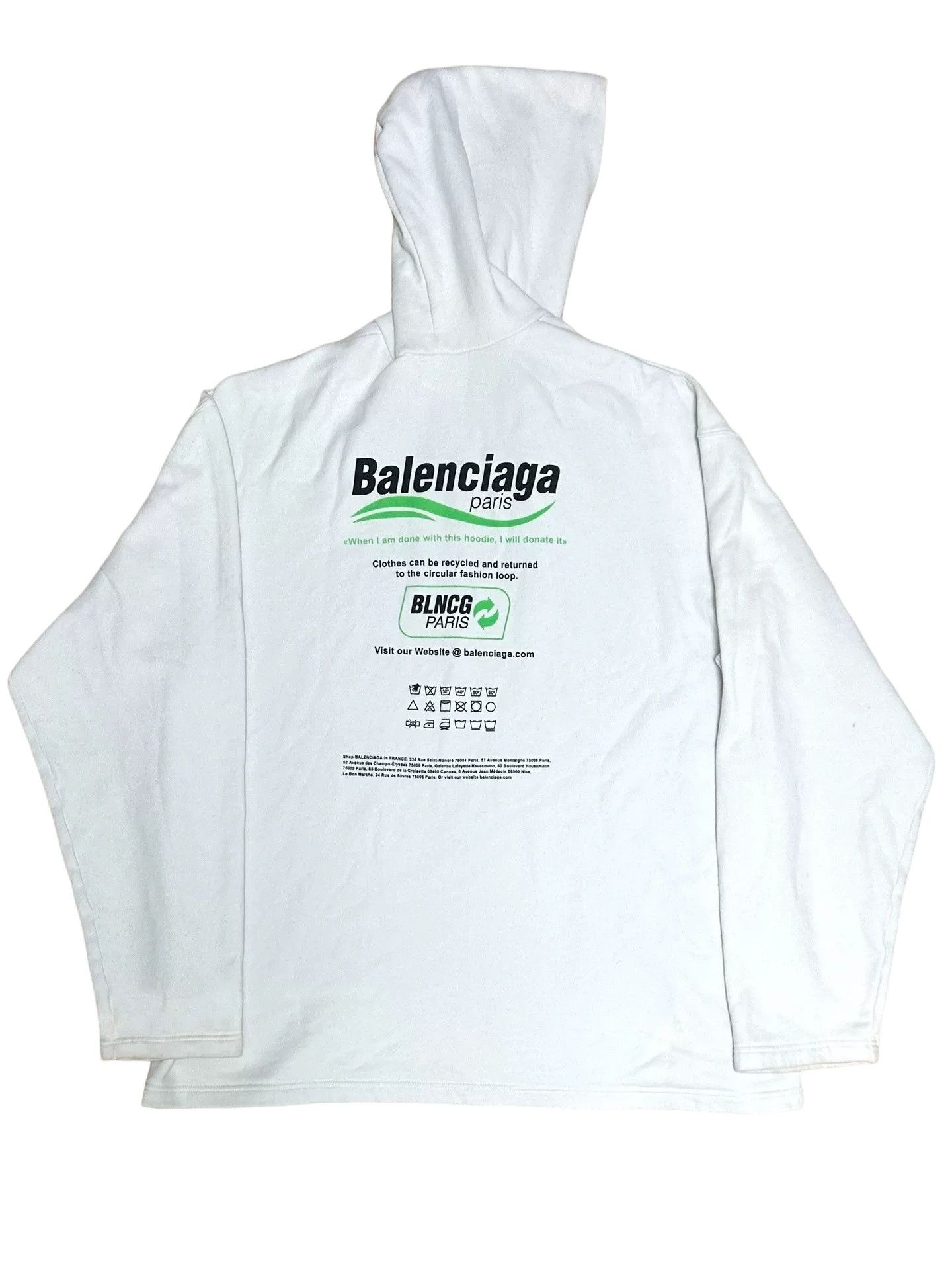 Balenciaga Balenciaga 21FW Wave Logo Hoodie XS Size US XS / EU 42 / 0 - 1 Thumbnail
