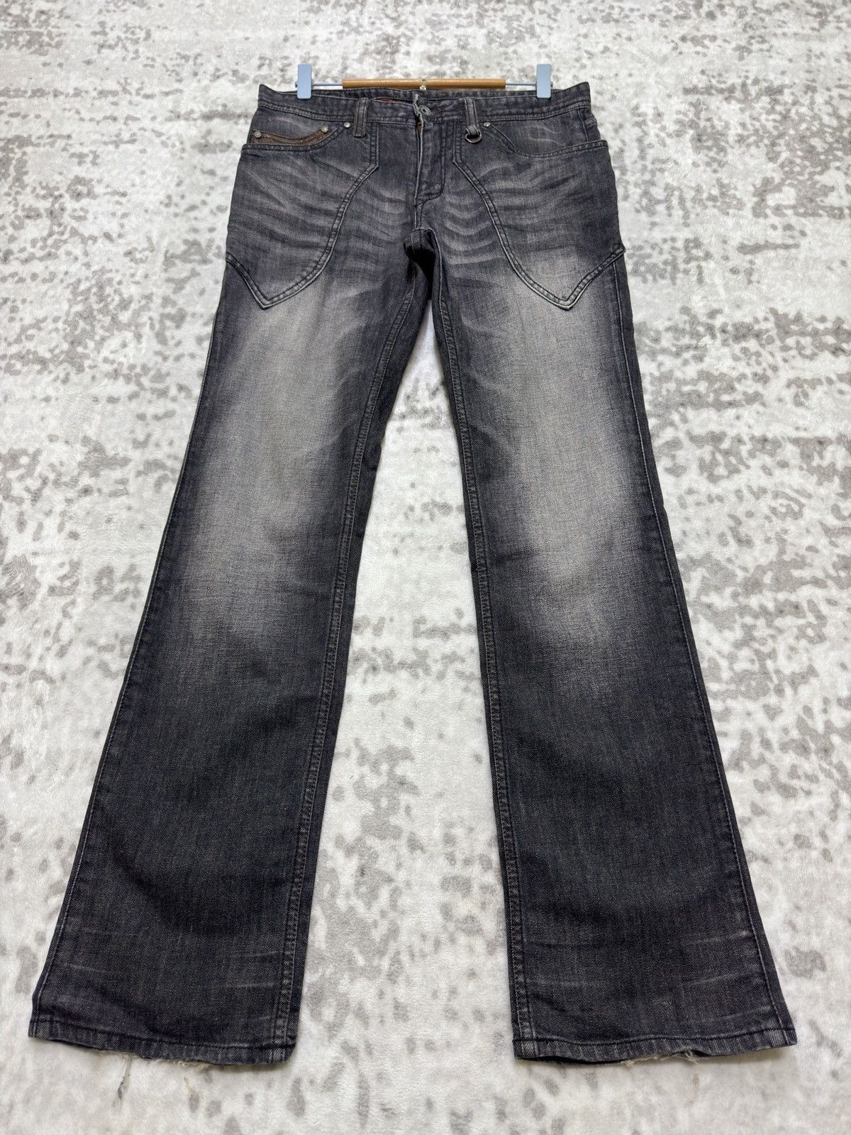 Nicole Club 🇯🇵2000s Nicole Club For Men Grunge Punk Flared Jeans
