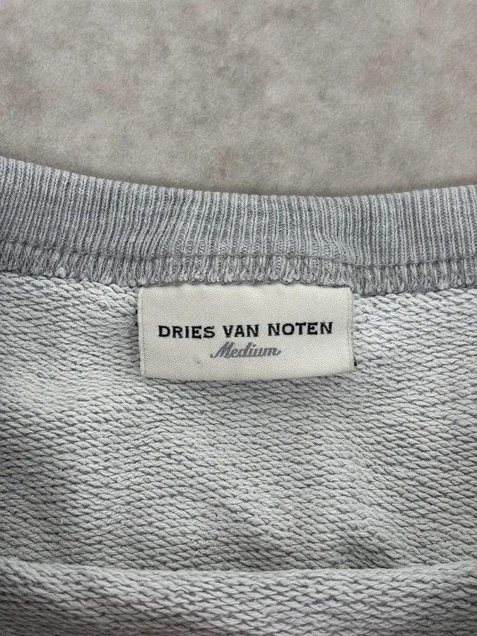 Dries Van Noten Dries Van Noten Oversized Grey Abstract Sweater Size US M / EU 48-50 / 2 - 8 Thumbnail