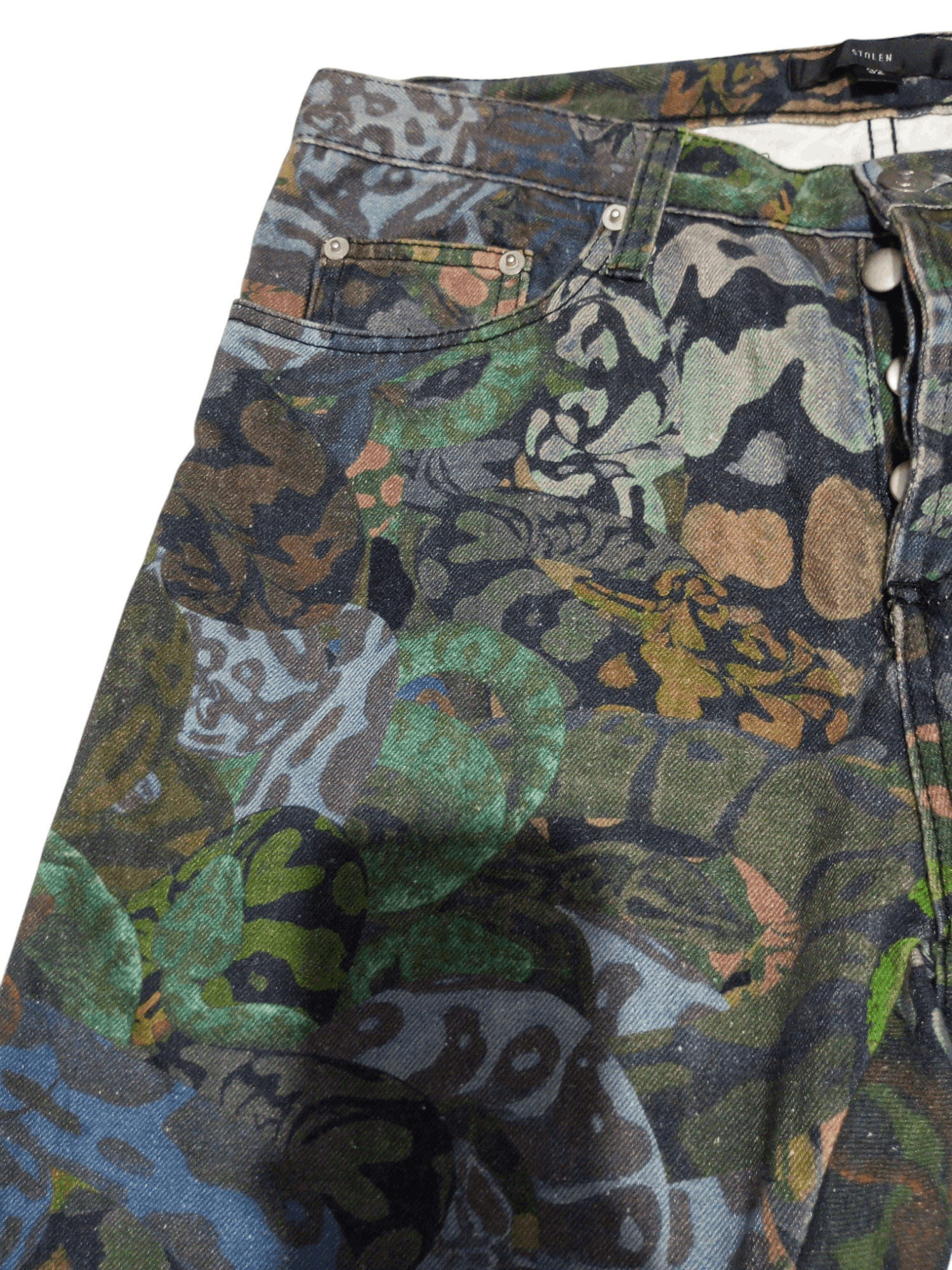 Stolen Girlfriends Club Vintage stolen girlfriends python full print denim jeans Size US 32 / EU 48 - 3 Thumbnail