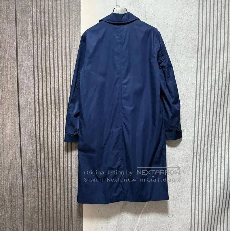 Burberry Burberry Blue Cotton Check Men’s Trench Coat. Size US L / EU 52-54 / 3 - 2 Thumbnail