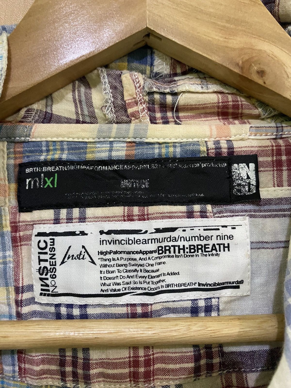 Japanese Brand Brth : Breath X Number Nine Patchwork Multi Colour Hoodie Size US M / EU 48-50 / 2 - 3 Thumbnail