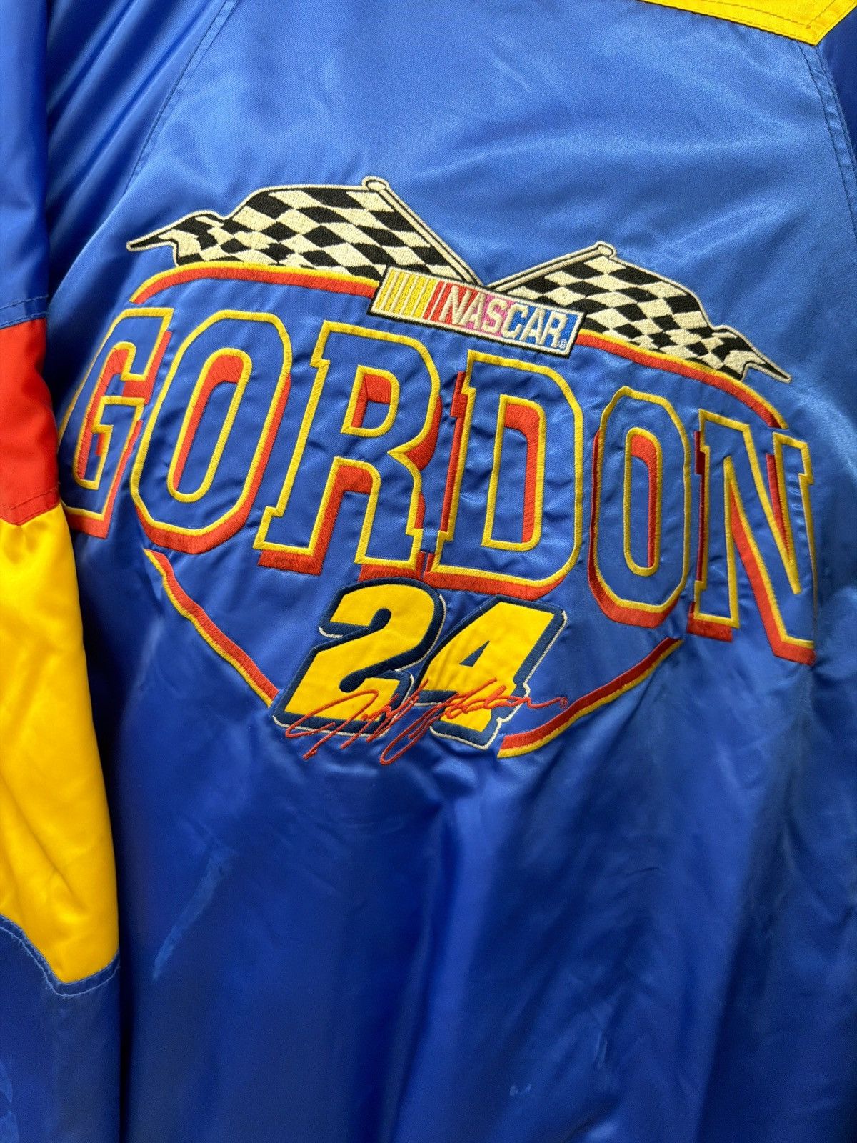 NASCAR Vintage 90s/2000s nascar jacket Size US XL / EU 56 / 4 - 3 Thumbnail