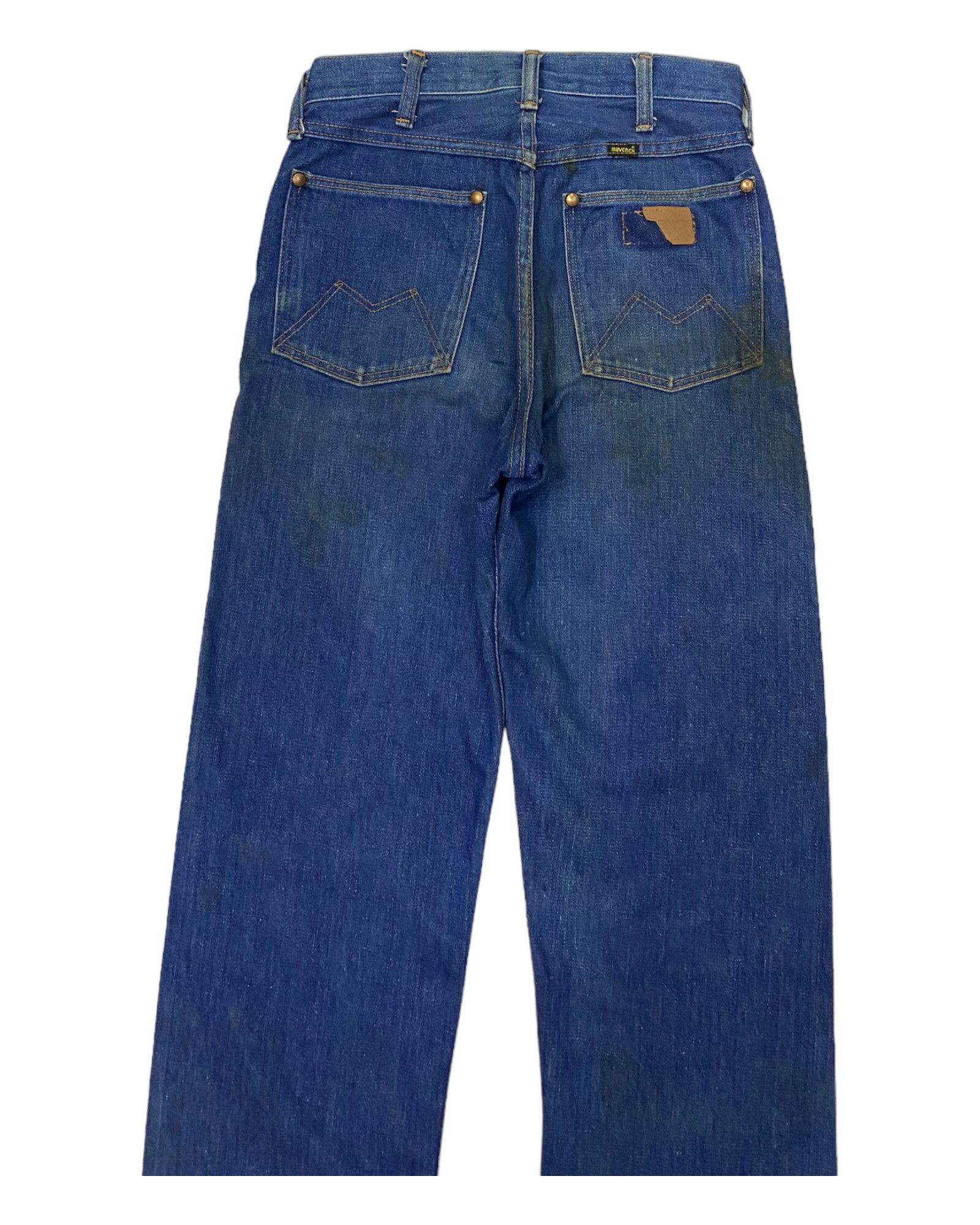 Vintage Vintage Maverick Scovill Zipper USA Distress Denim Jeans Size US 28 / EU 44 - 6 Thumbnail