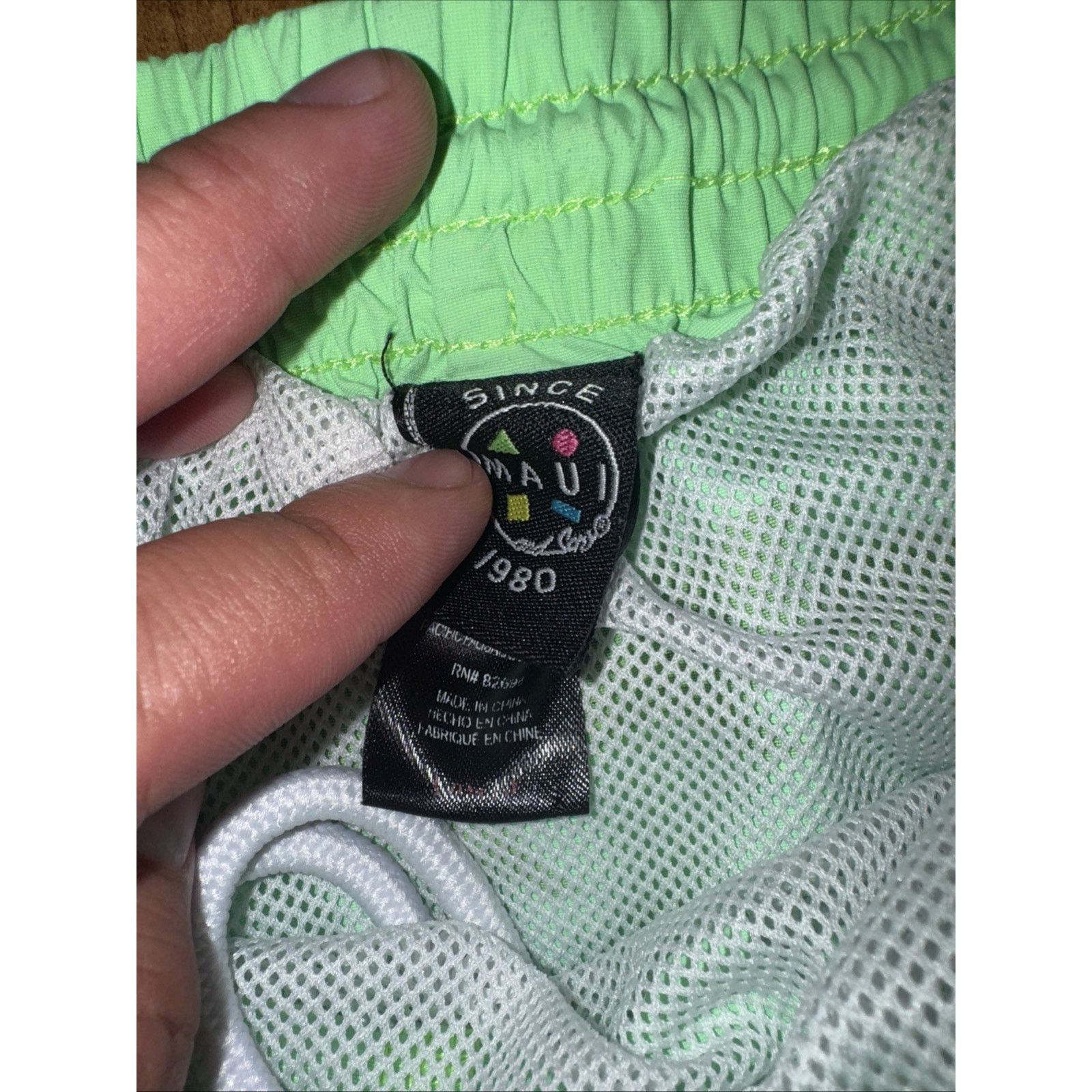 Maui and Sons Maui & Sons Lined Board Shorts Green L Swim Wear Surfing Size US 32 / EU 48 - 3 Thumbnail