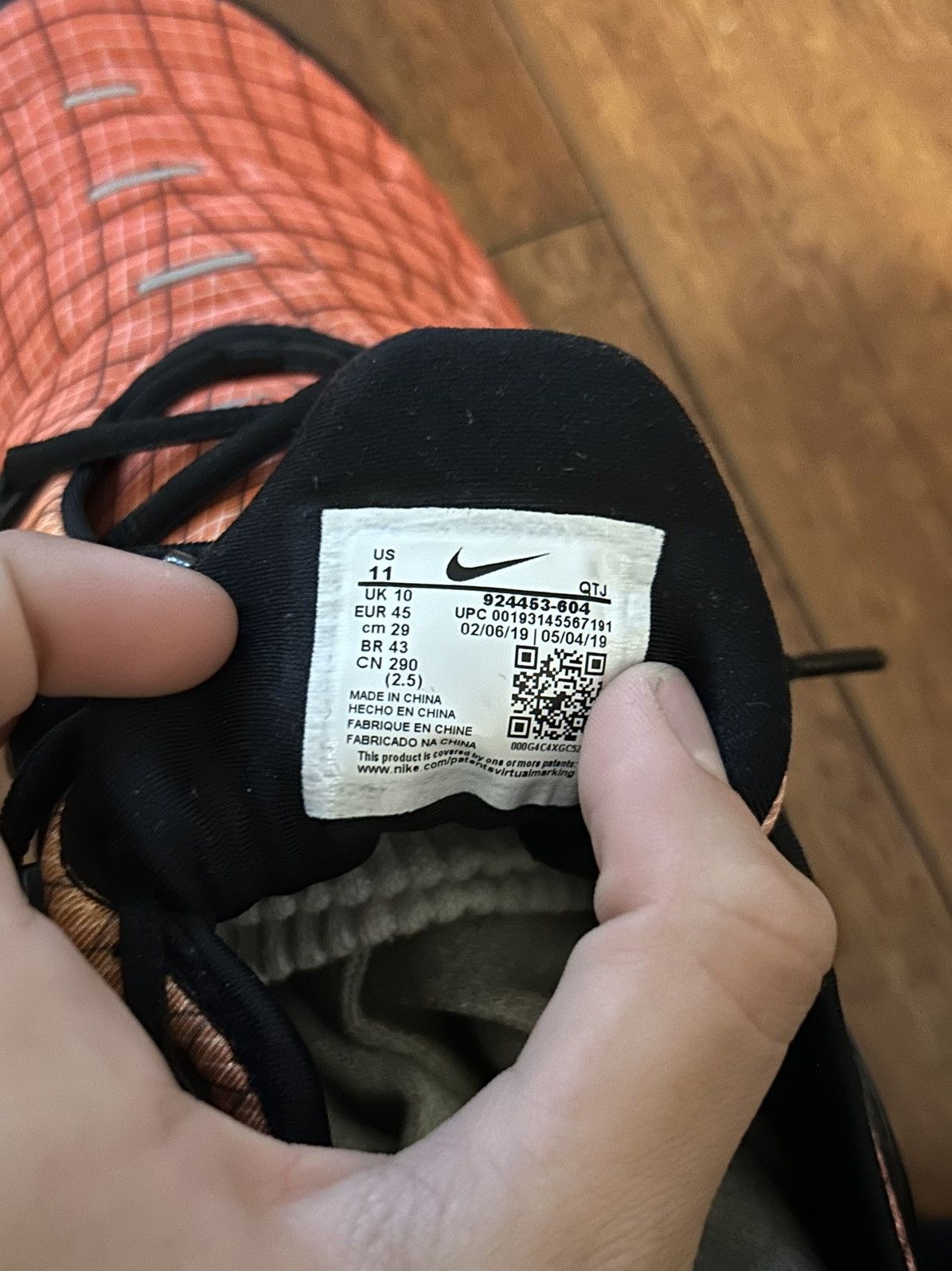 Nike Nike Air VaporMax Plus Sunset Grid Size US 11 / EU 44 - 4 Thumbnail