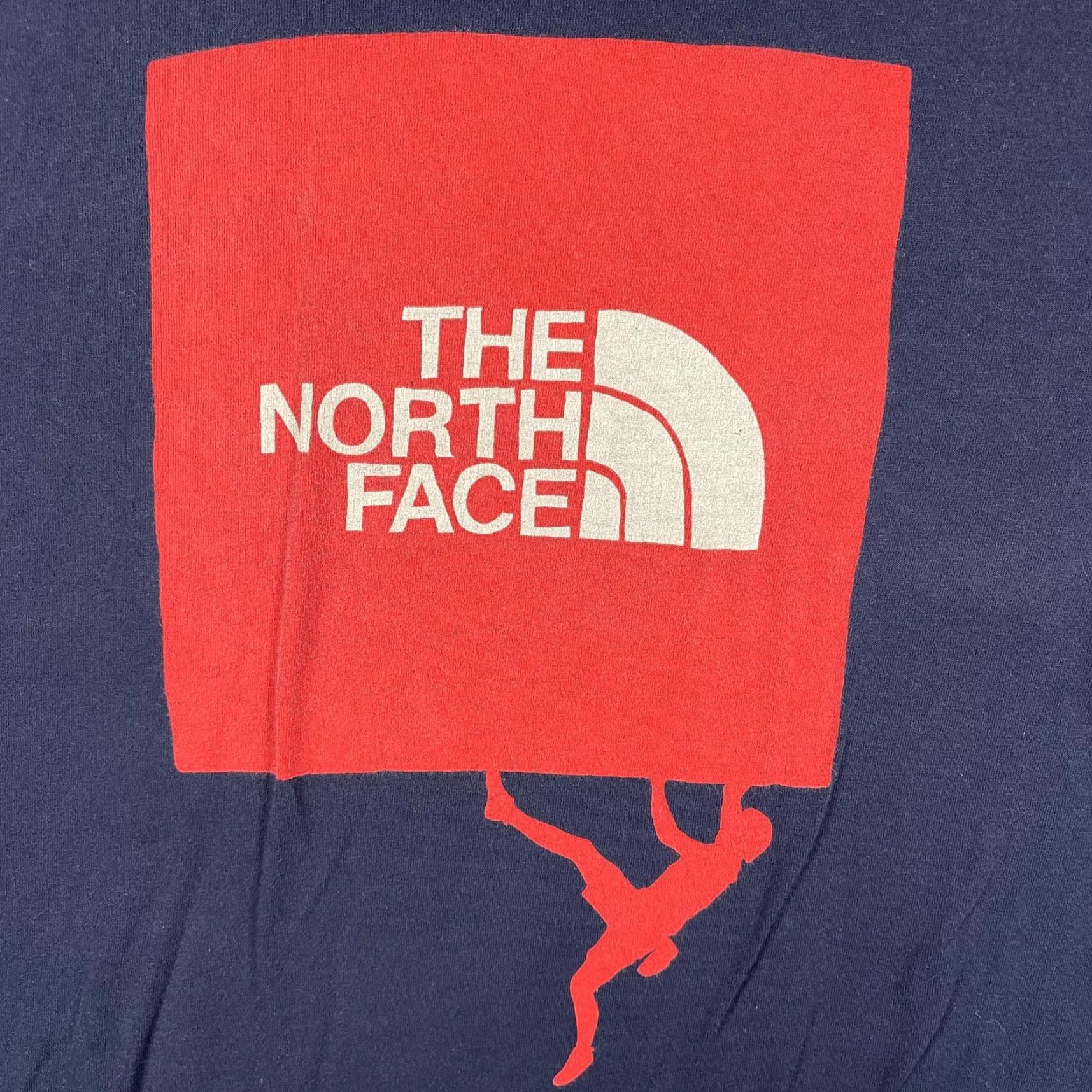 The North Face The North Face Shirt Mens M Navy Blue Red Climber Logo Tee Hanging Man Size US M / EU 48-50 / 2 - 4 Thumbnail