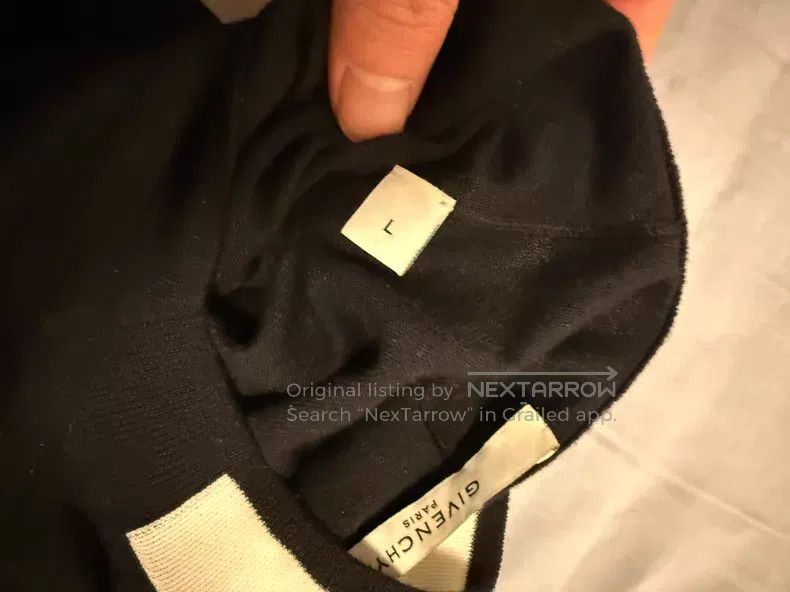 Givenchy Givenchy Black and White Striped Knit Sweater Size US L / EU 52-54 / 3 - 4 Thumbnail