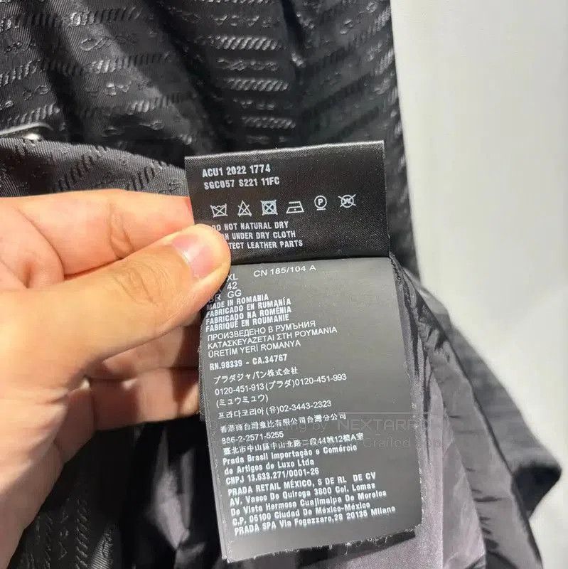 Prada Prada Black Cotton Men's Jacket (XL). Size US XL / EU 56 / 4 - 4 Thumbnail