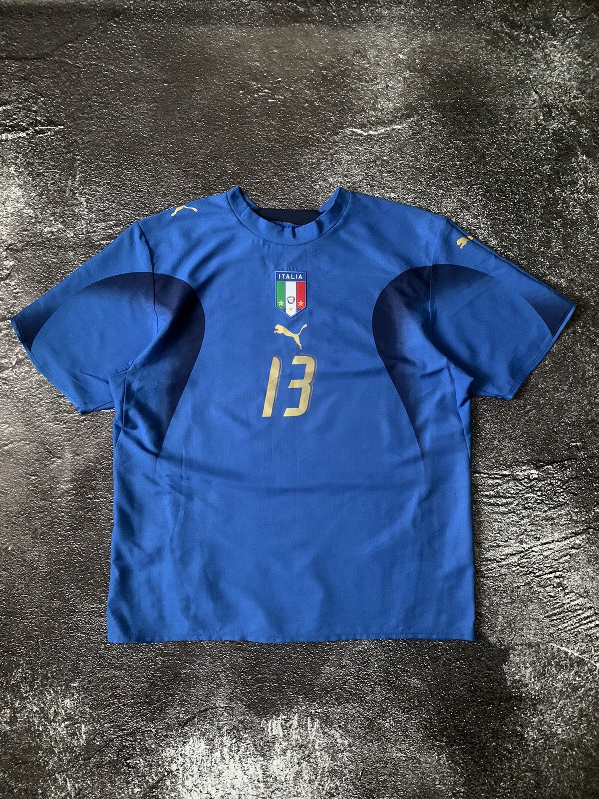 Neil Barrett 2006 Puma #13 Alessandro Nesta Italy World Cup Home