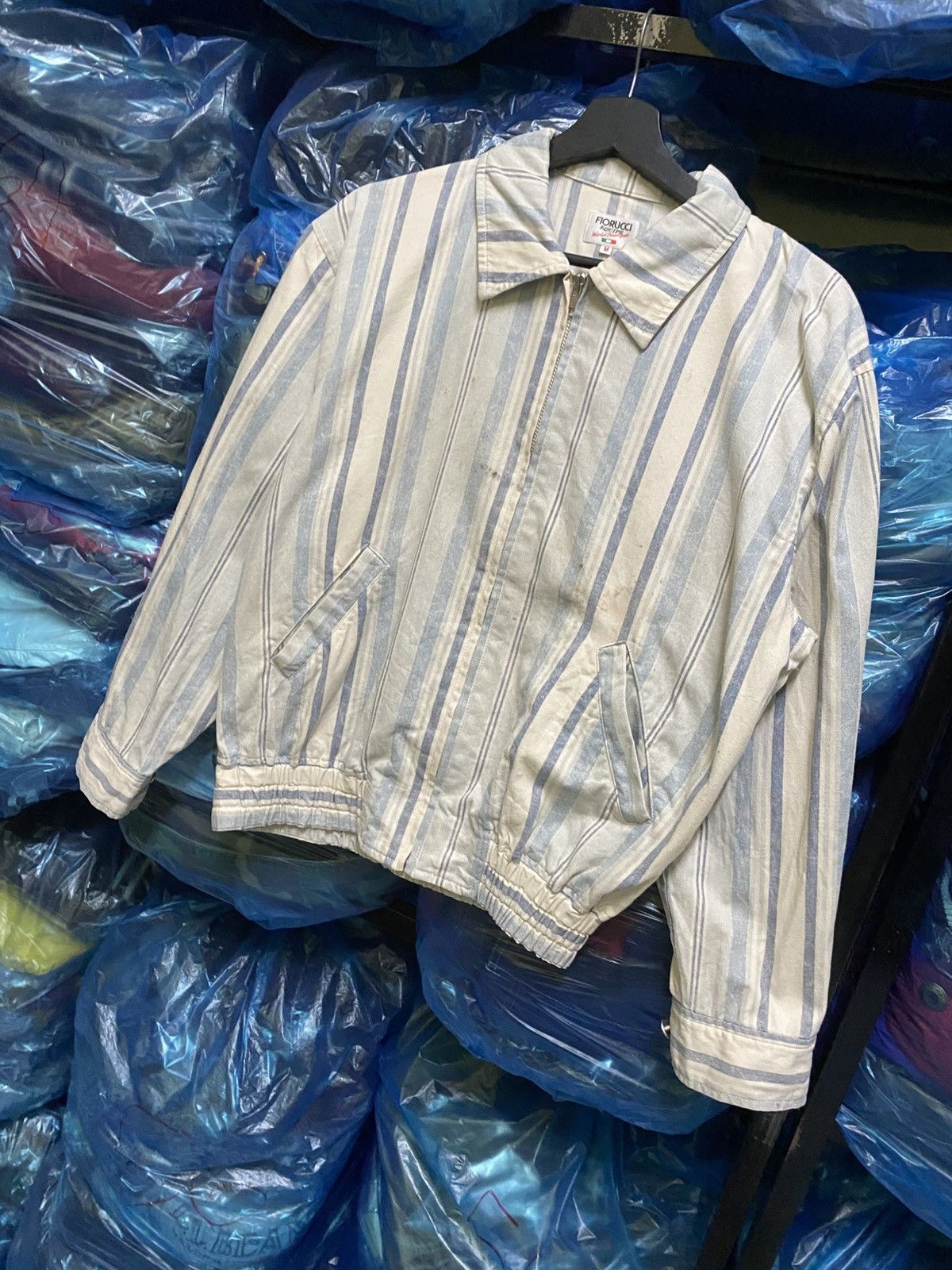 Fiorucci VINTAGE 80s FIORUCCI STRIPE JACKET MADE IN JAPAN Size US M / EU 48-50 / 2 - 5 Thumbnail