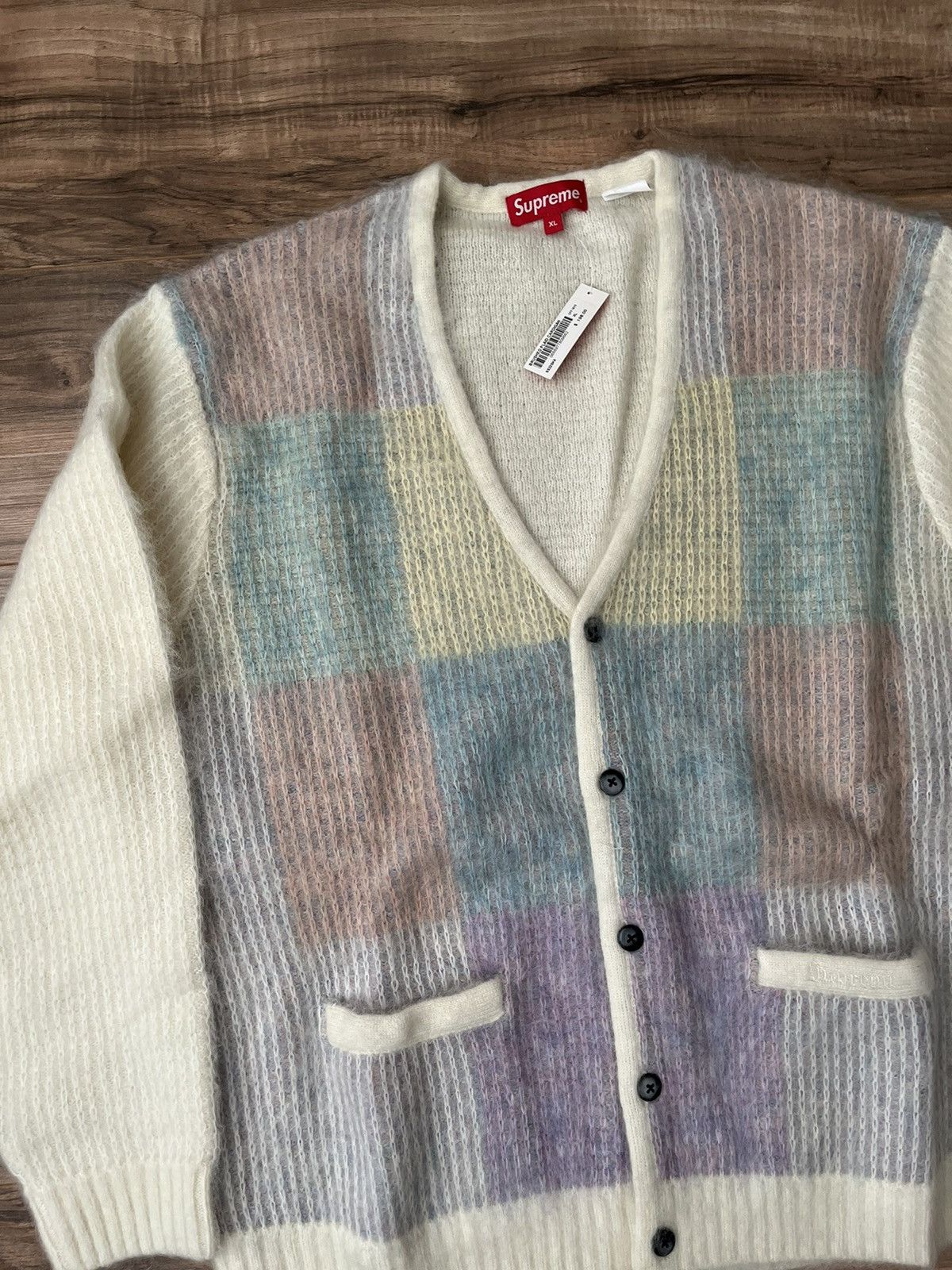 Supreme Brushed Grid Cardigan (SS22) - $198