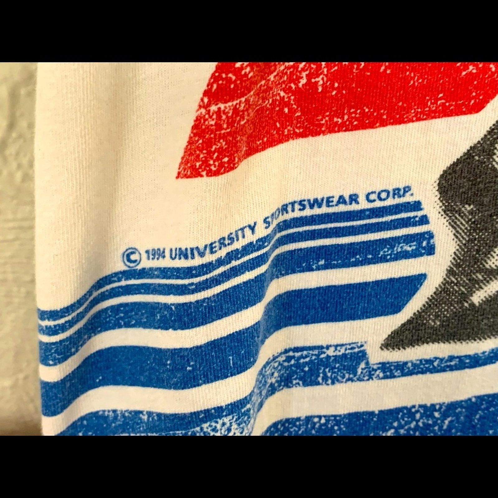 Other VINTAGE 90s Bonnie Blair Olympics AOP Single Stitch Tee USA Size US XL / EU 56 / 4 - 6 Thumbnail
