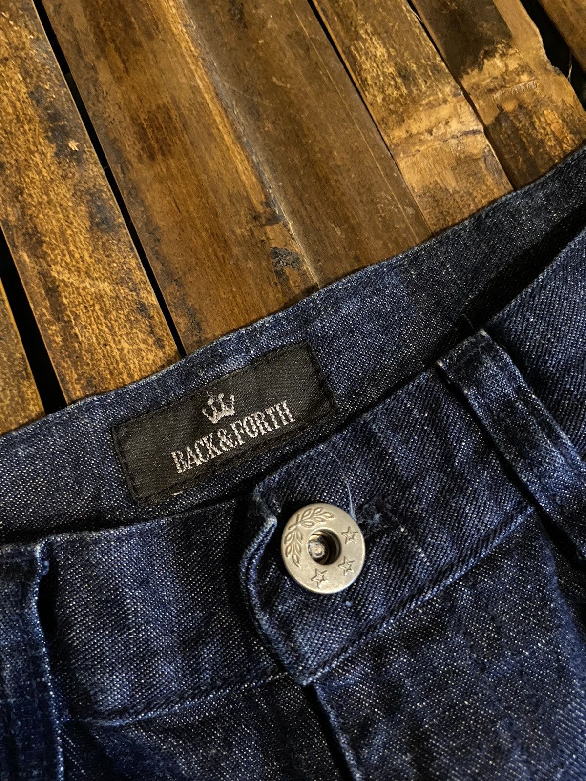 Japanese Brand BACK & FORTH FLARE DENIM PANTS Size 28" / US 6 / IT 42 - 6 Thumbnail