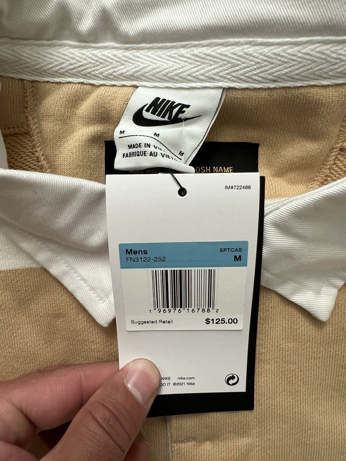 Nike Nike Heavyweight Rugby Shirt Sesame White Size US M / EU 48-50 / 2 - 5 Thumbnail