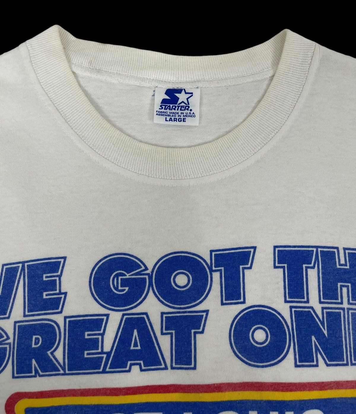 NHL 90s VINTAGE WAYNE GRETZKY AUTOGRAPHED ON STARTER NHL TEE Size US L / EU 52-54 / 3 - 7 Thumbnail