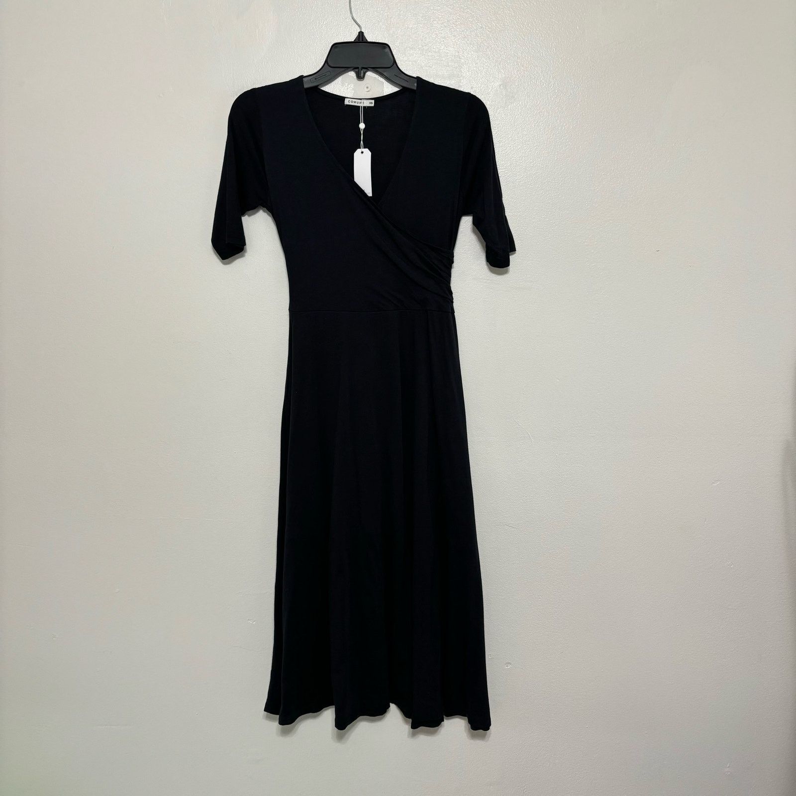 Comune Comune Black Faux Wrap Colbert Dress – Size XS – NWT Size XS / US 0-2 / IT 36-38 - 9 Thumbnail
