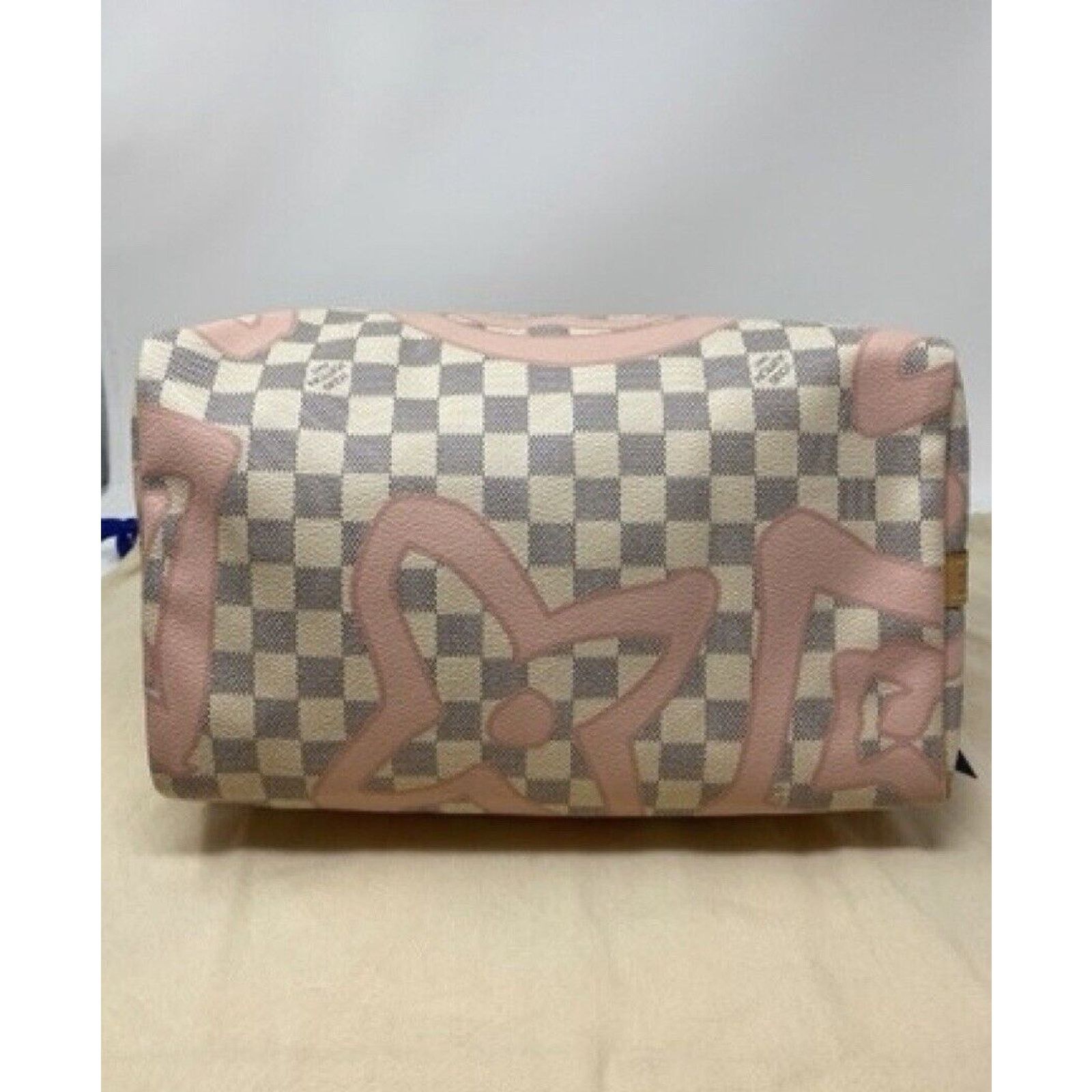 Louis Vuitton Louis Vuitton Speedy Bandoulière Damier Azur Tahitienne Ros Size ONE SIZE - 8 Thumbnail