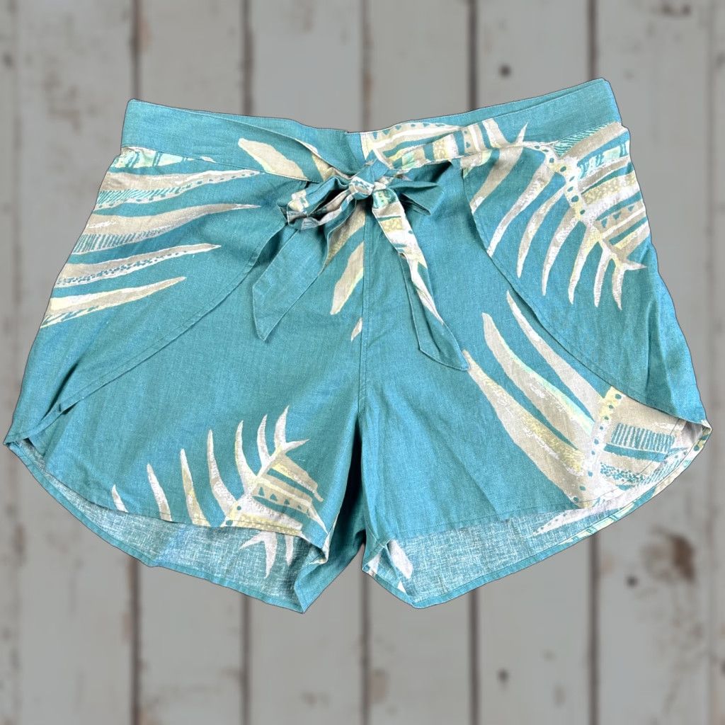 Patagonia Patagonia Women’s Garden Island Shorts XL Hemp Blend Palms Green Floral Beach Tropical Aloha Classic Beachwear Womens XL Green Size 40" / US 18 - 1 Thumbnail