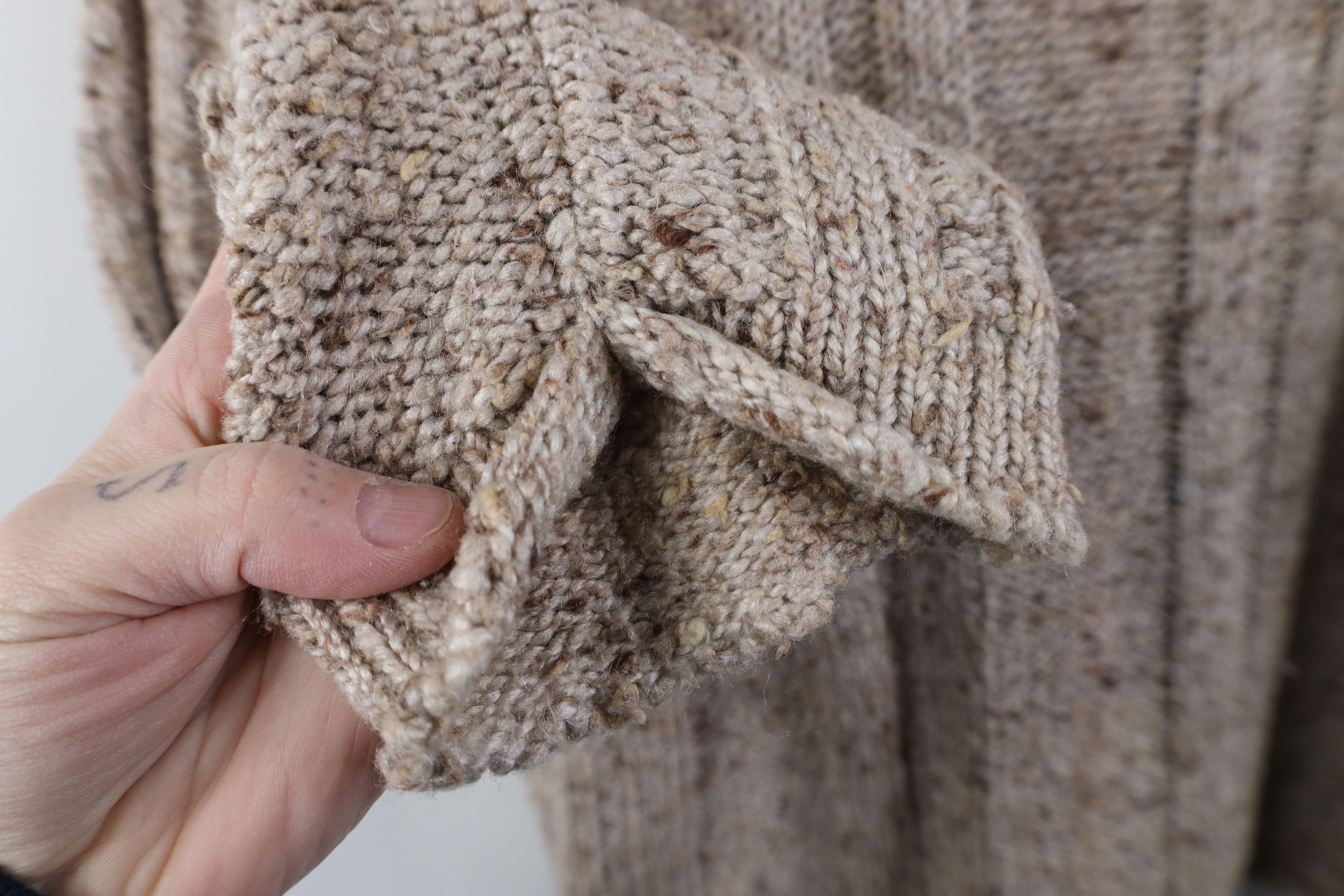 Vintage Vintage 90s Earth Tone Fleck Ribbed Mock Neck Sweater USA Size XL / US 12-14 / IT 48-50 - 6 Thumbnail