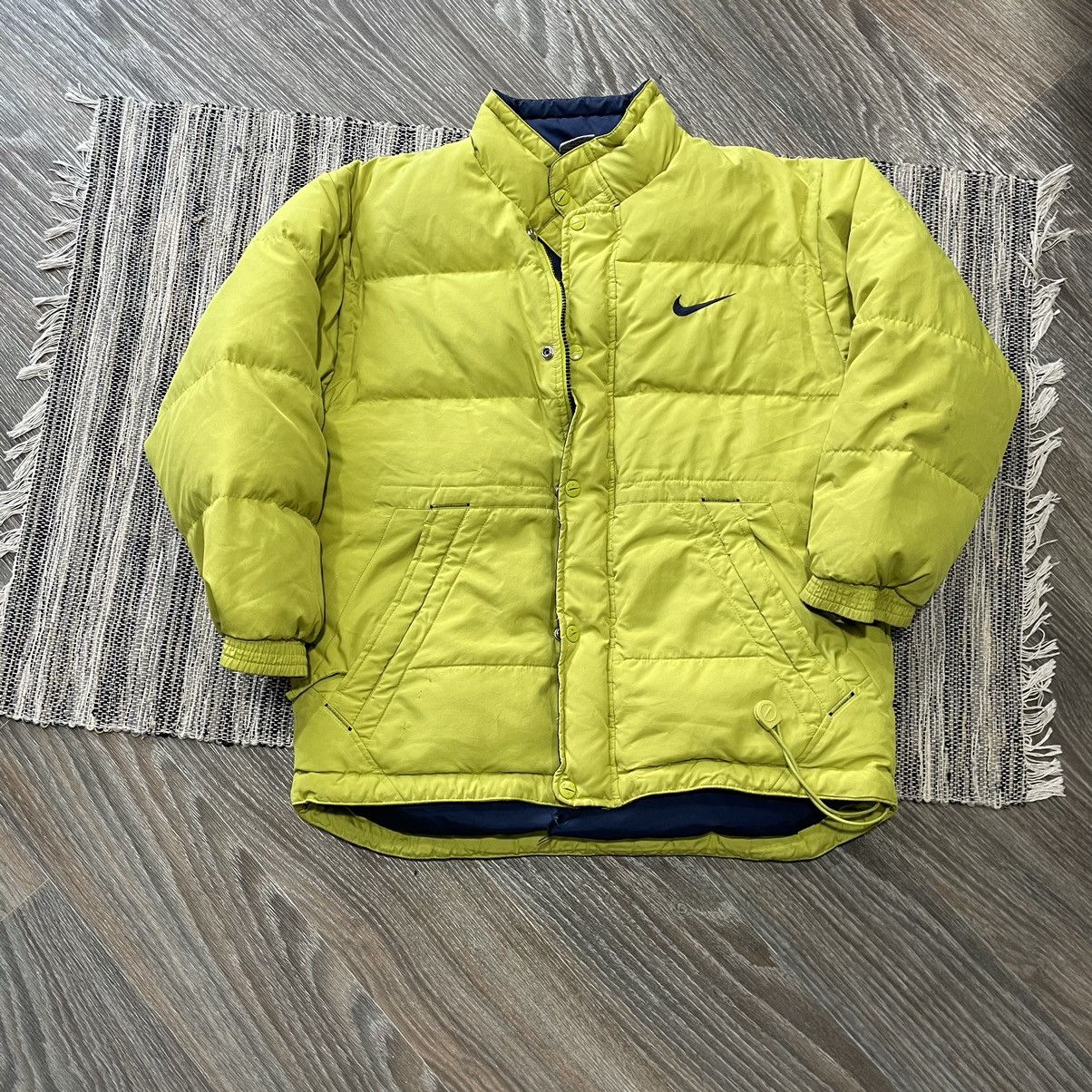 Nike × Vintage Nike 90s down jacket puffer Bomber big swoosh center tn acg Size US S / EU 44-46 / 1 - 1 Thumbnail