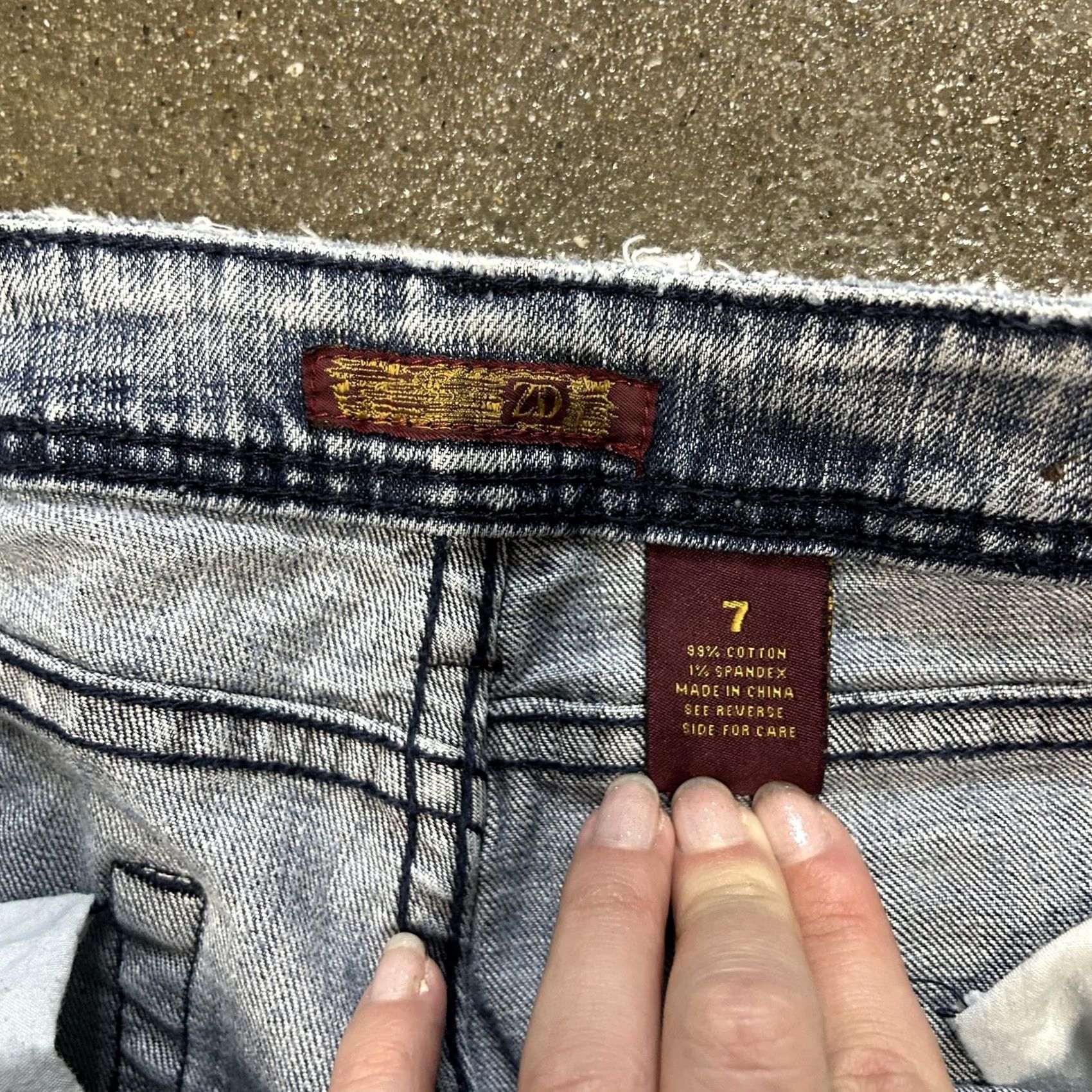 Vintage ZD Premium Jeans Womens 7 Light Wash Skinny Stretch Denim Pants Blue Casual Size 28" / US 6 / IT 42 - 3 Thumbnail