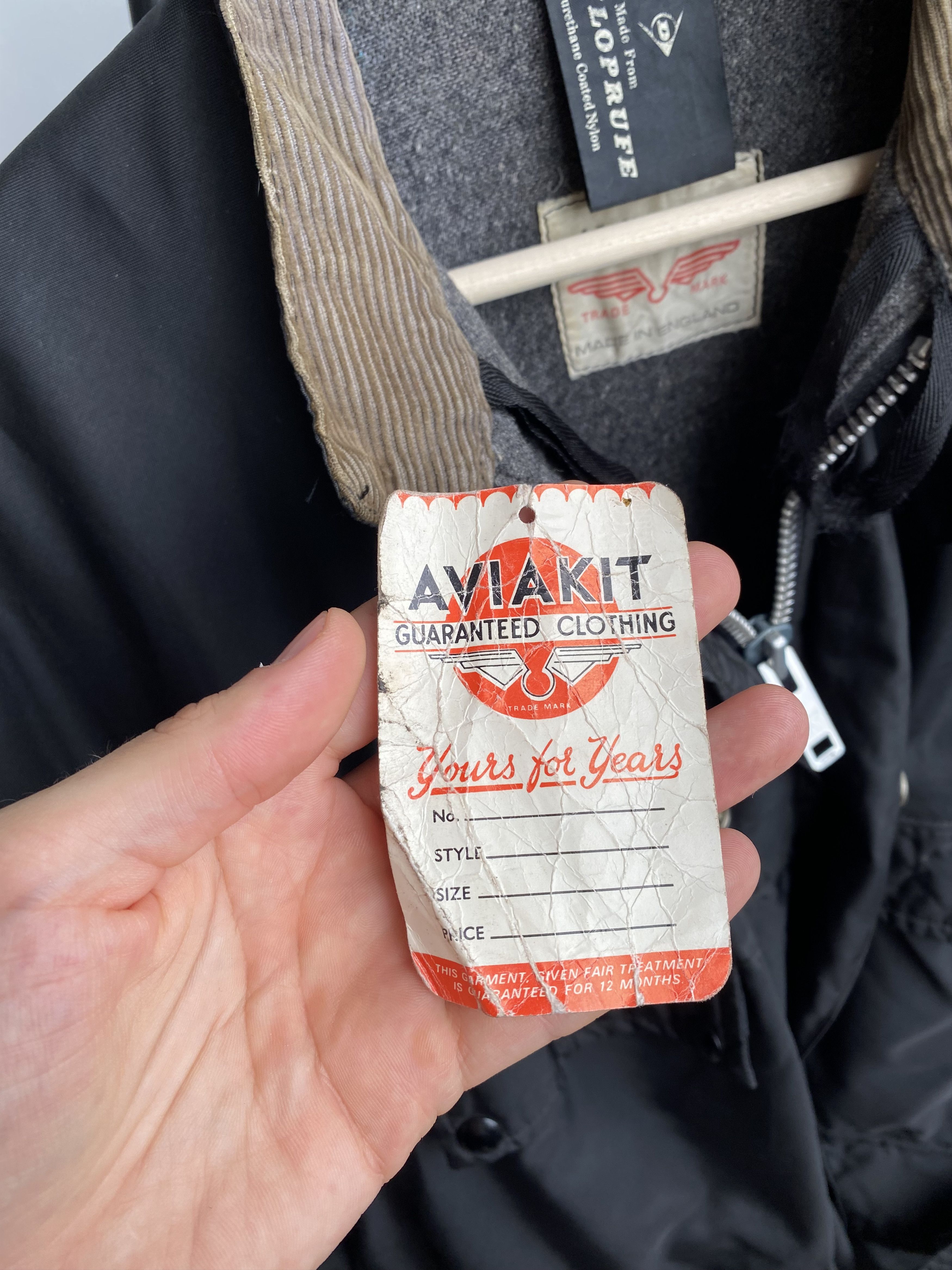 Lewis Leathers Aviakit Vintage 60s/70s Lewis Dunloprufe Nylon Riding Size US L / EU 52-54 / 3 - 15 Thumbnail