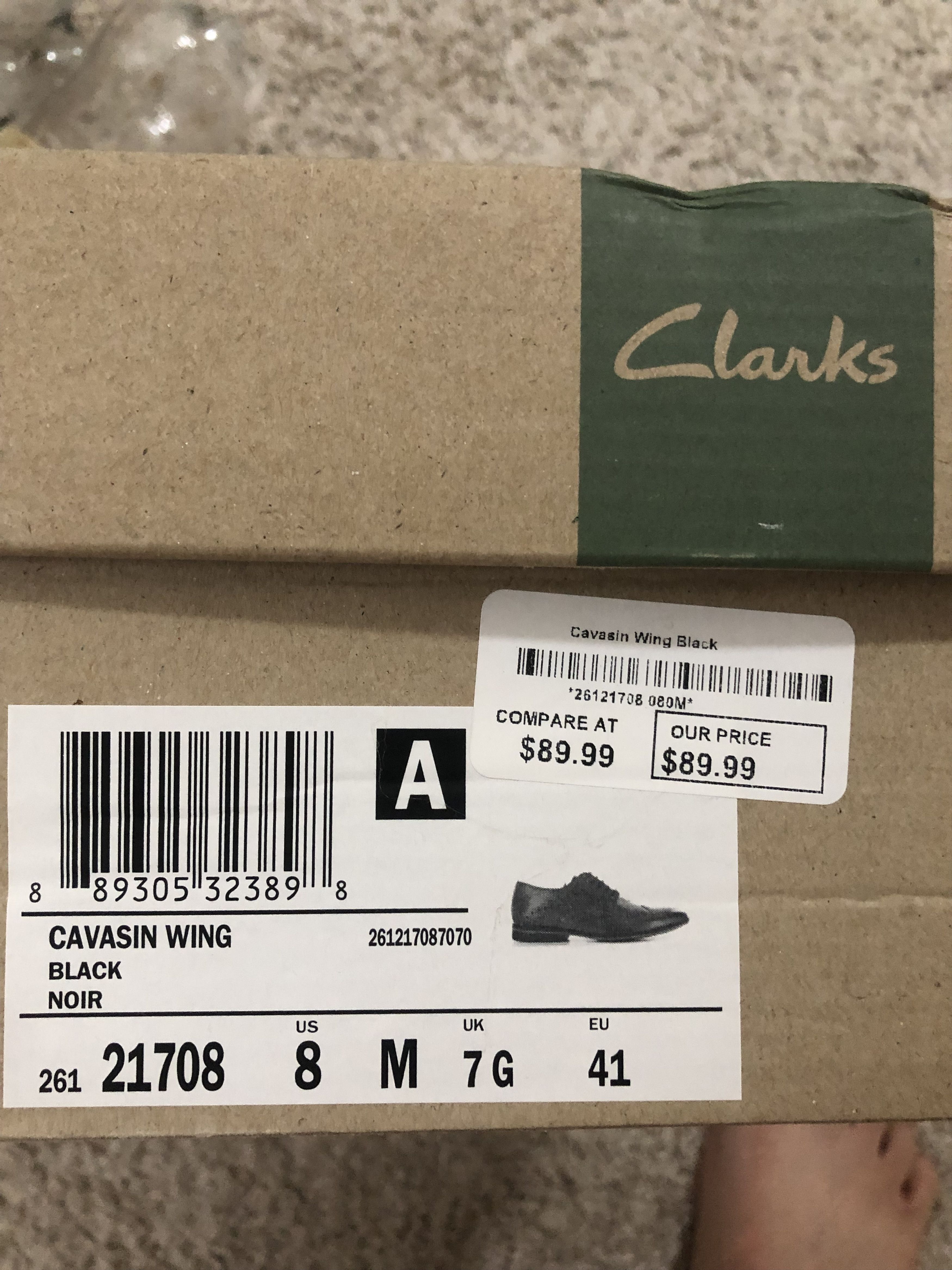Clarks Clarks Men’s Wing tip dress shoes Size US 8 / EU 41 - 7 Thumbnail